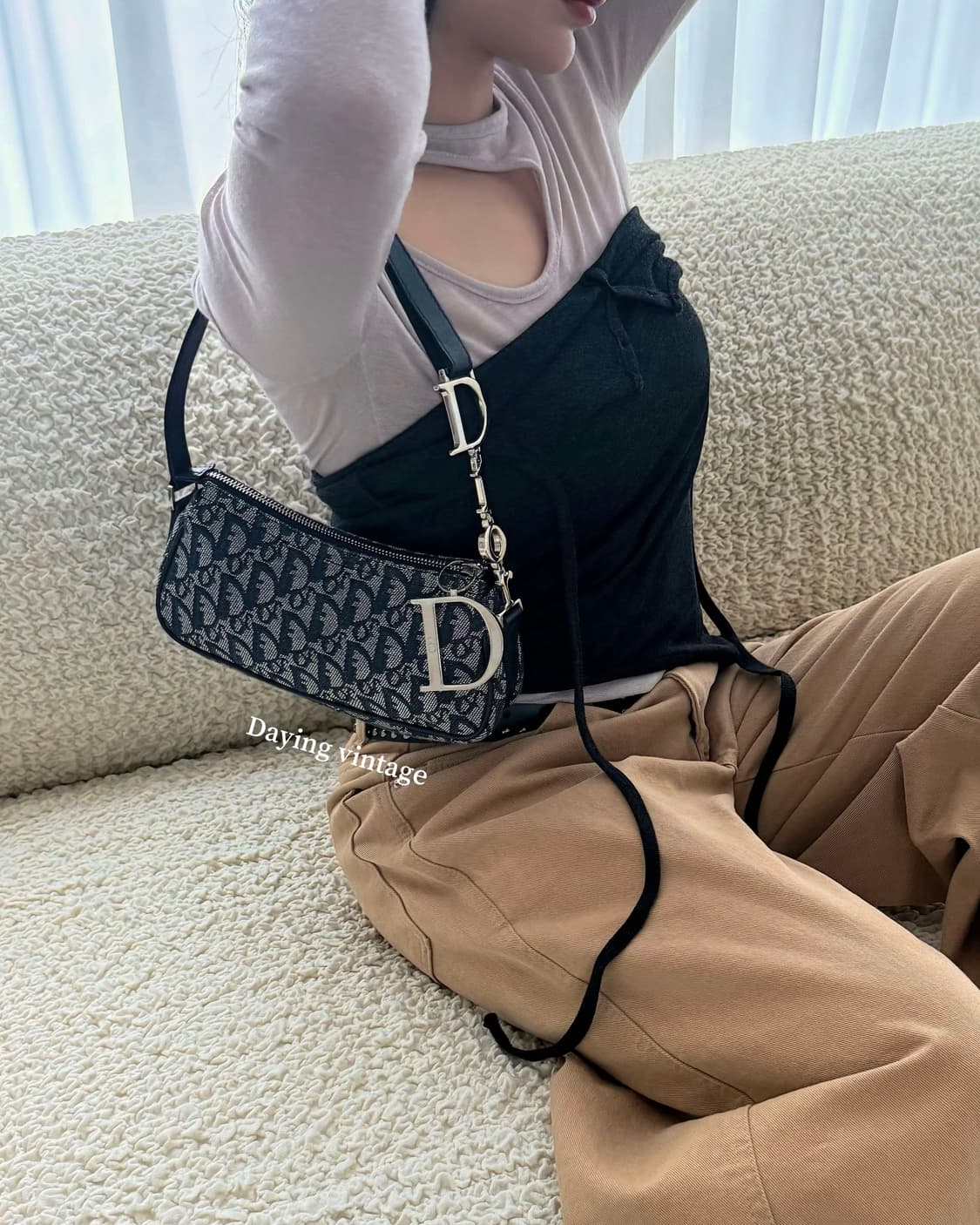 디올 오블리크 D링 미니 숄더백 상품이미지9