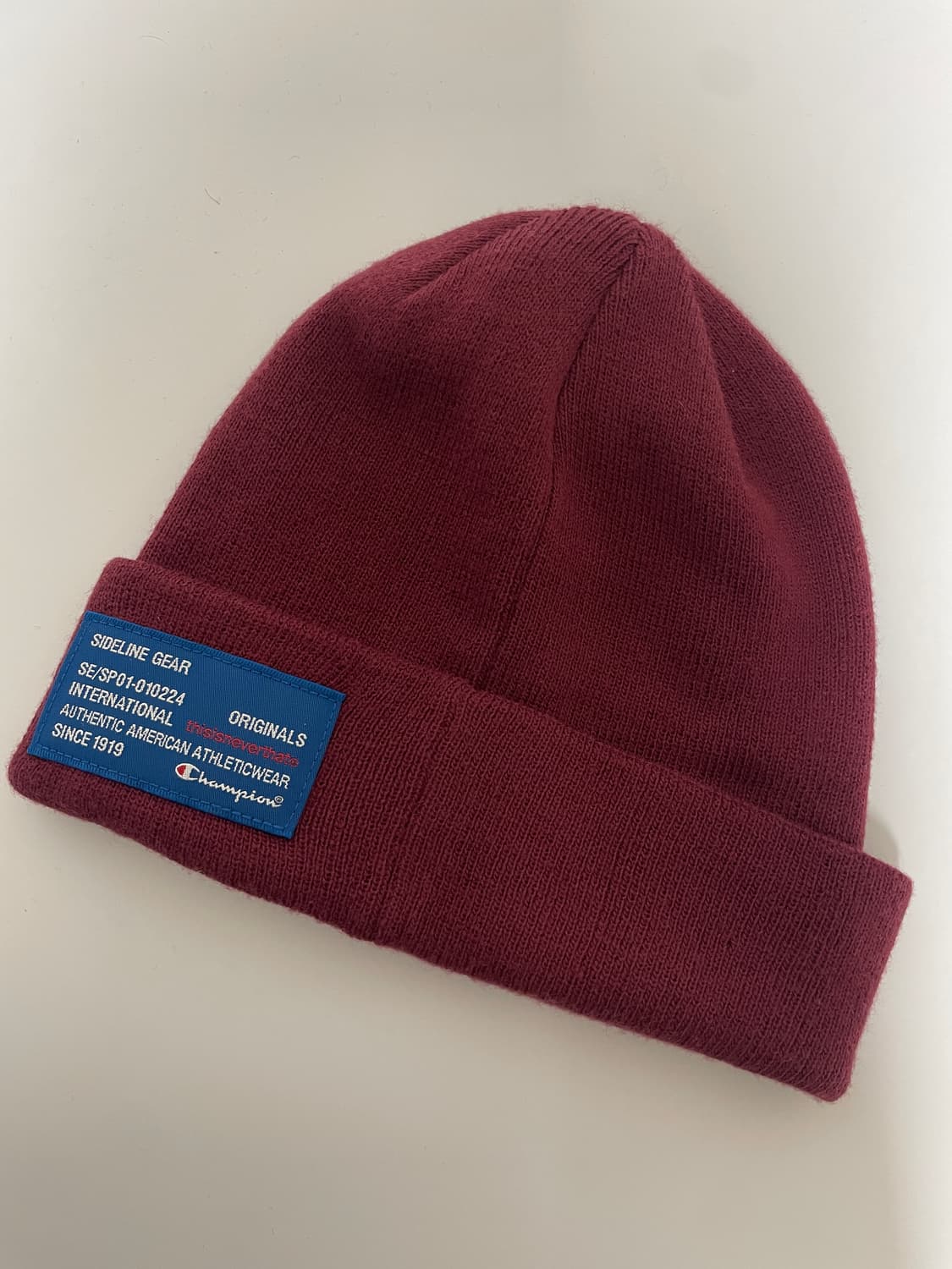 챔피온x디스이즈네버댓 비니 플럼 상품이미지3