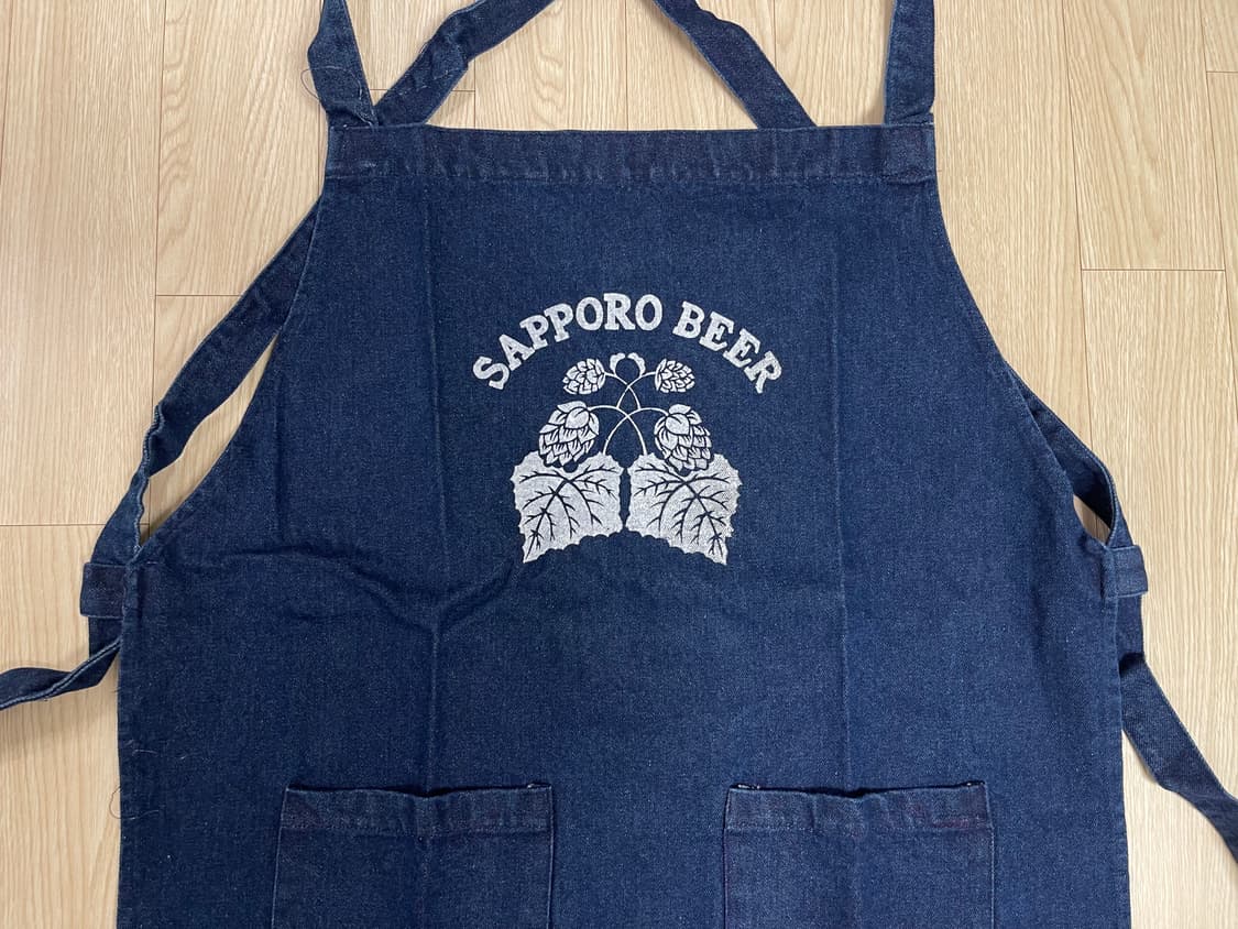 삿포로 비어 빈티지 앞치마 20번 90s OLD 상품이미지2