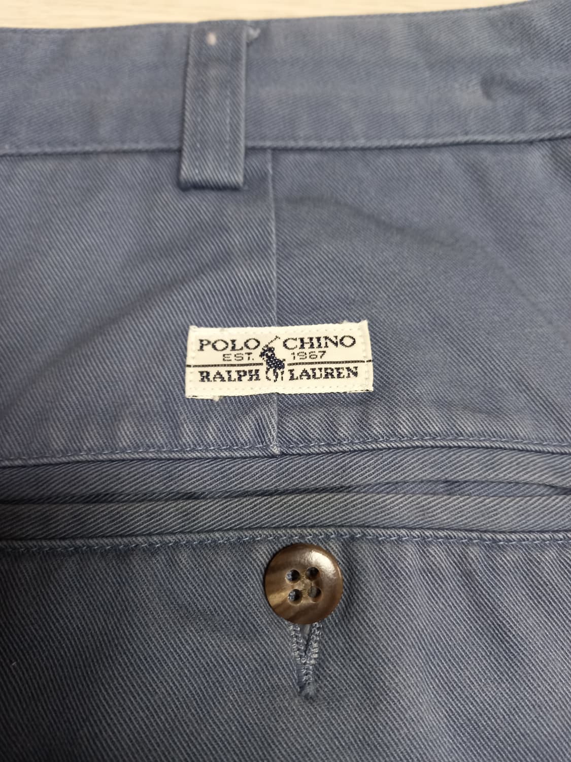 35 POLO RALPH LAUREN 투턱 치노 챠콜블루 35-230 상품이미지5