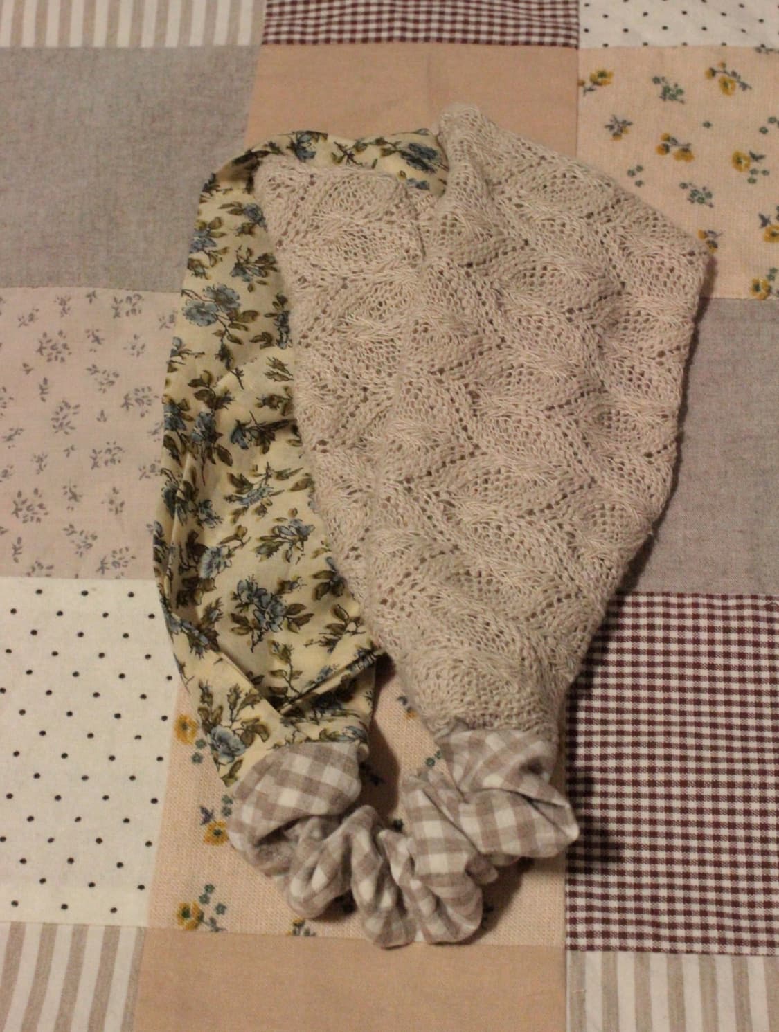 핸드메이드 베이지니트 크로스 헤어밴드 상품이미지9