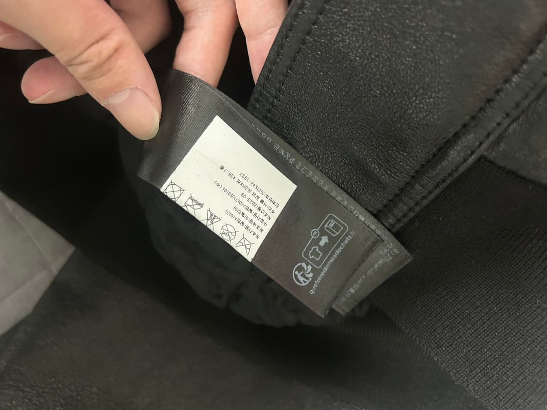 [M] 발렌시아가 레더 택시 블루종 자켓 상품이미지6