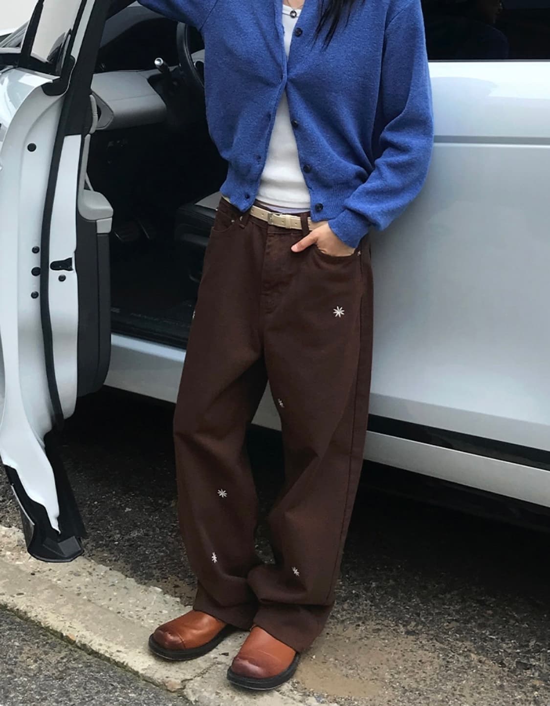 아케 데이지 코튼 팬츠 상품이미지1