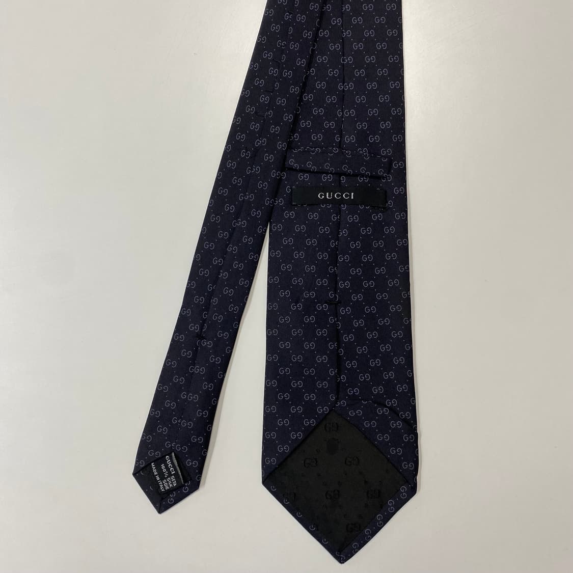 구찌(GUCCI) 모노그램 블랙 명품 정품 넥타이 상품이미지3