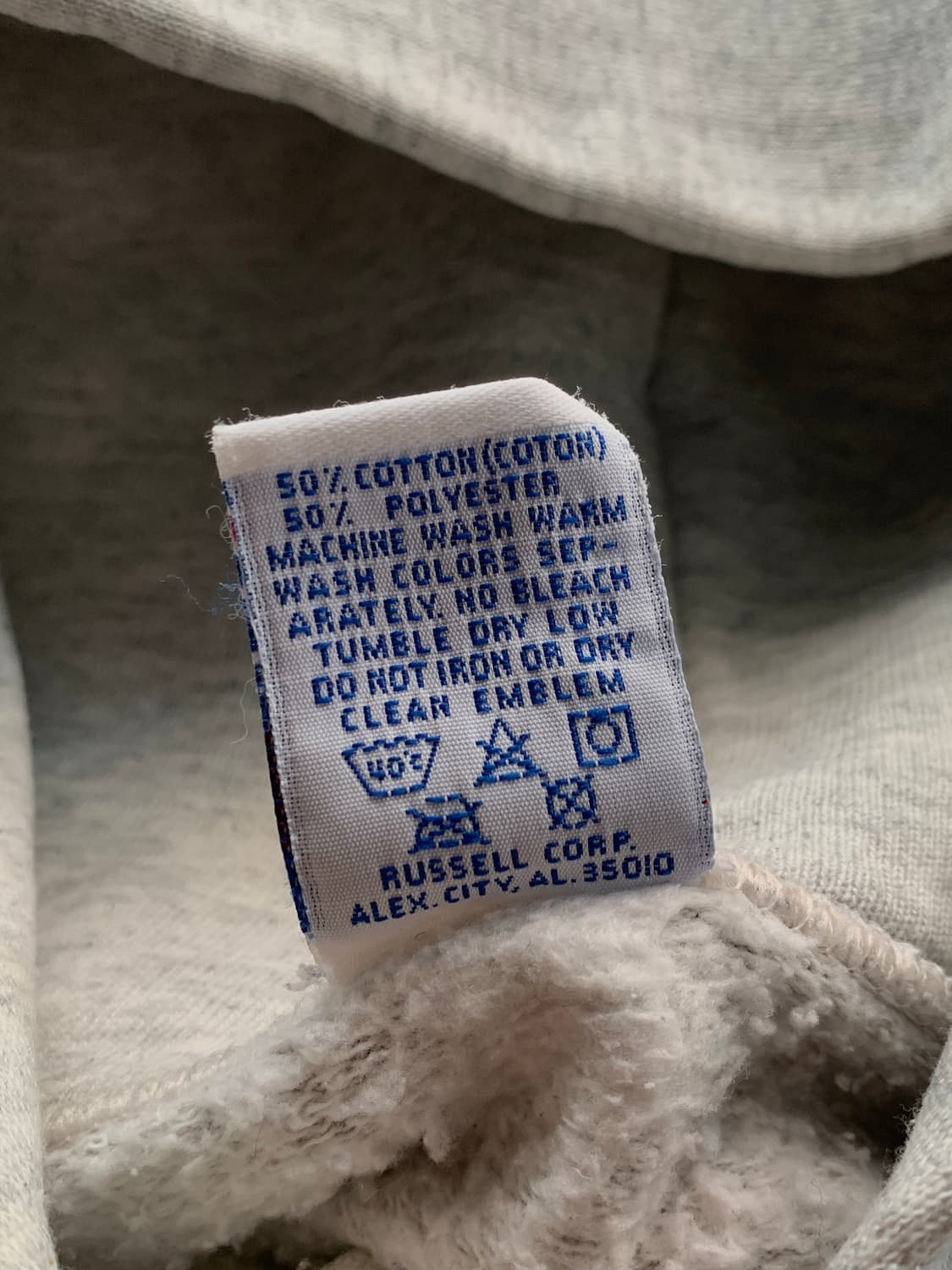 90s 러셀 애슬레틱 집업 스웻 후디 헤더그레이 상품이미지4