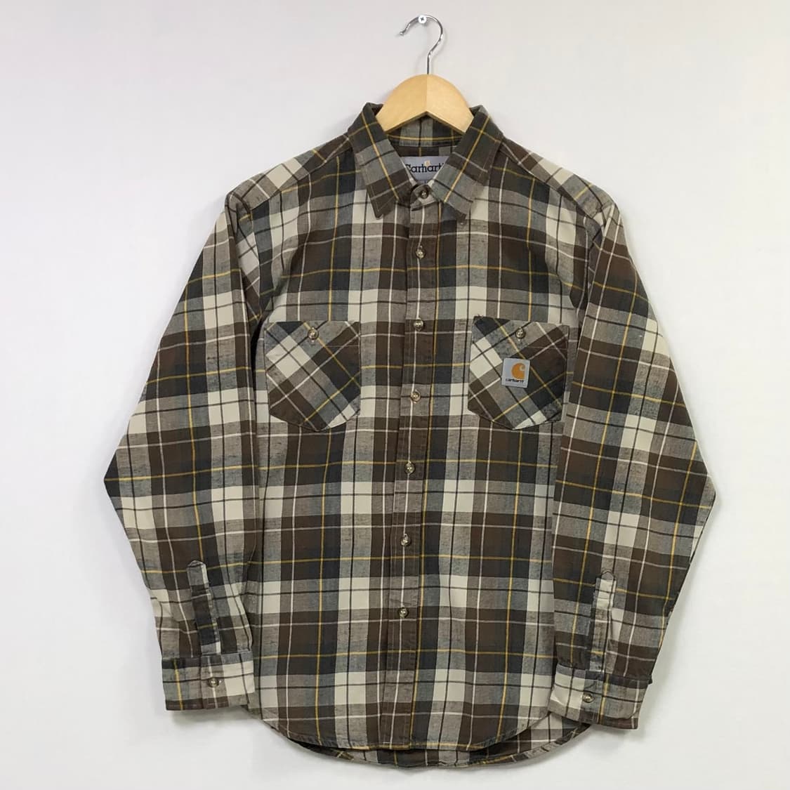 L 칼하트 체크 워크 남방 상품이미지2