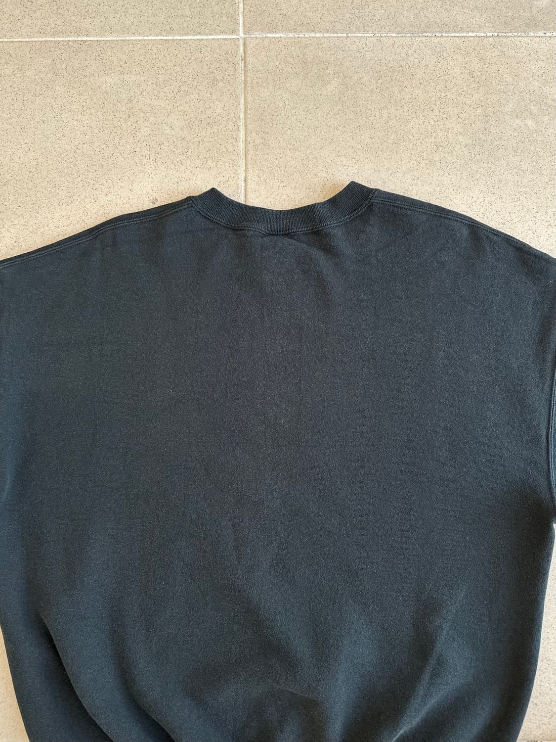 90s 빈티지 러셀 스웻셔츠 블랙 XXL USA 상품이미지5