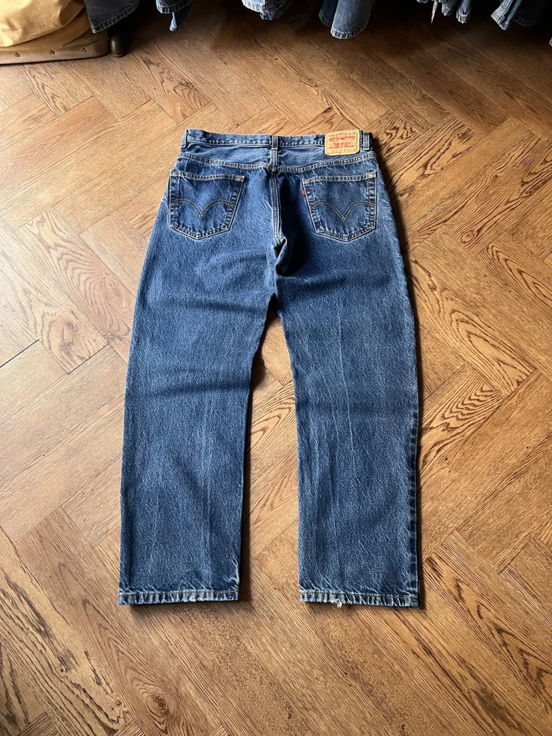 [36]00's 리바이스 USA 505 맥시코제 빈티지 워싱 데님 팬츠 상품이미지1