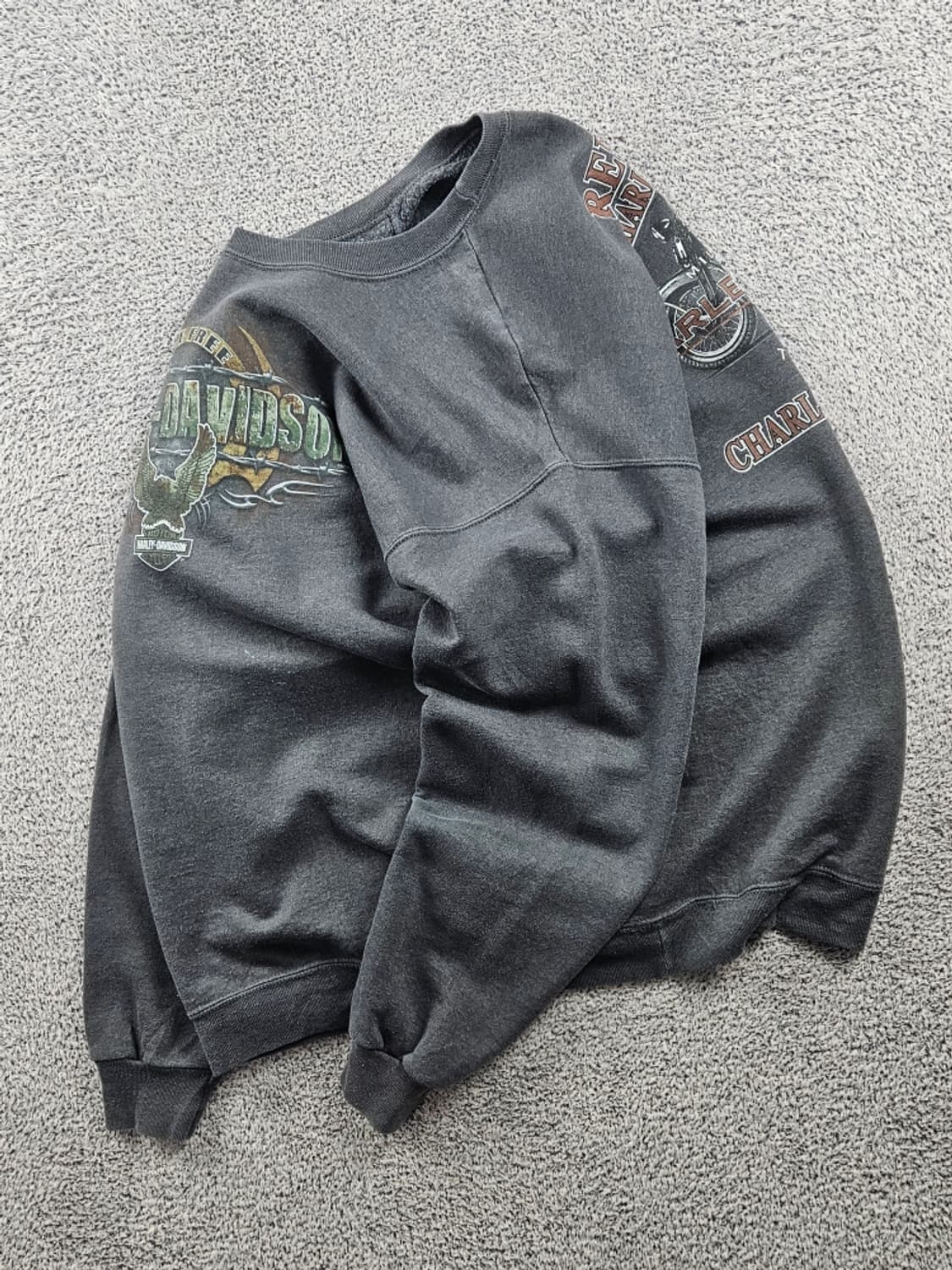 할리데이비슨 레드락 캐나다 샬롯타운 맨투맨 스웻 셔츠 (L)/ 10940 상품이미지4