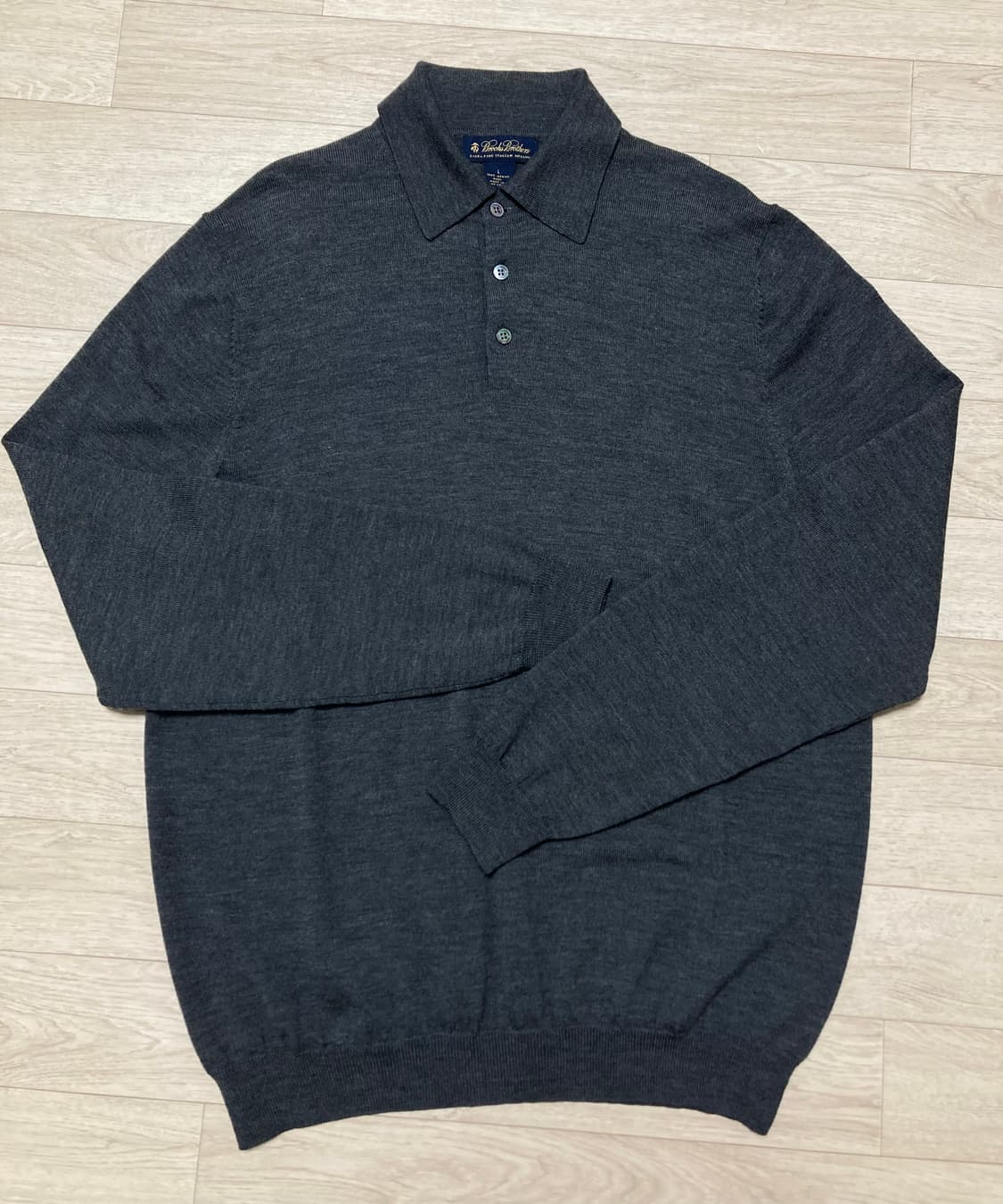 브룩스브라더스 울 카라 니트 L(105) 판매 상품이미지2