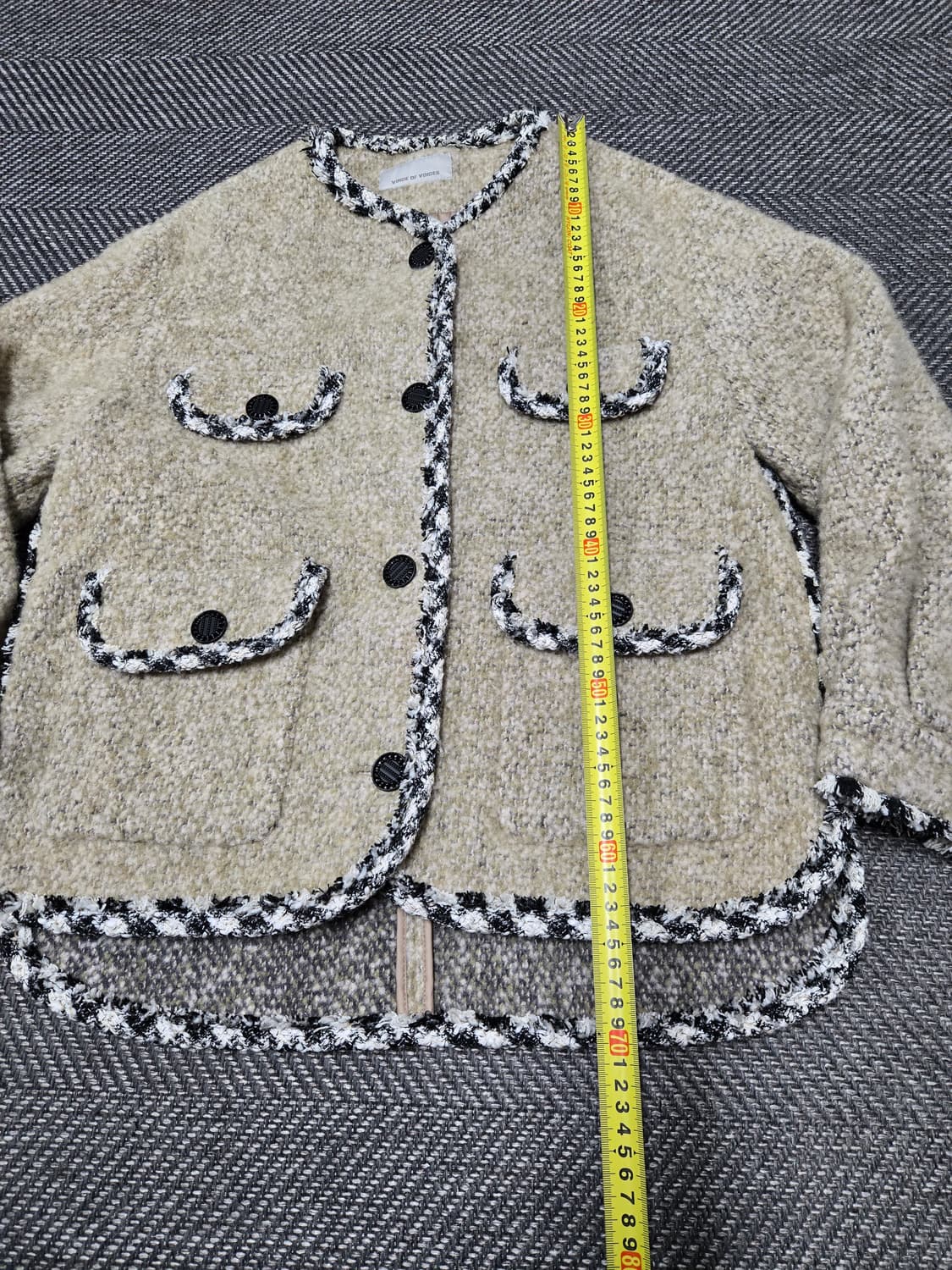 보브 VOICEOFVOICES 플랩포켓 트위드자켓 모94%자켓 상품이미지9