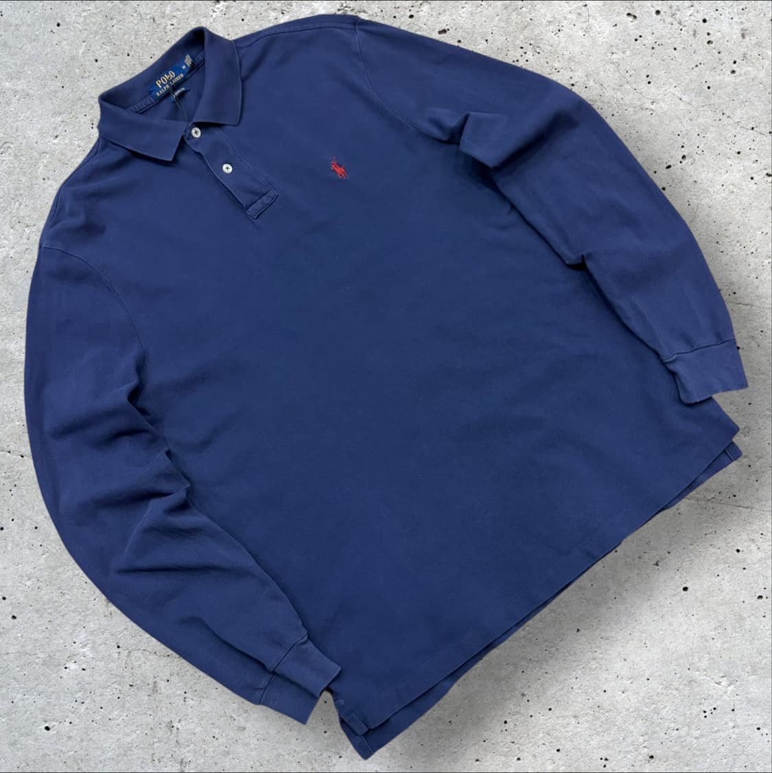 [M] 폴로 랄프로렌 네이비 긴팔 폴로티 C96 상품이미지1
