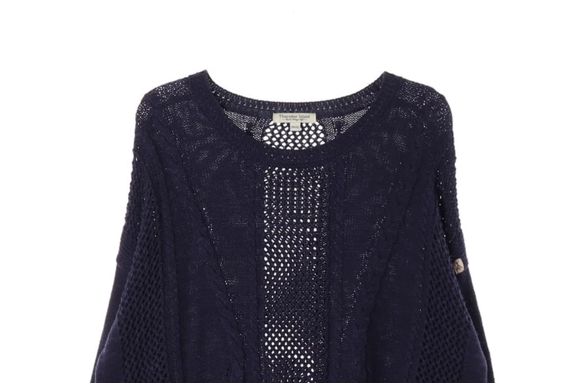 써스데이아일랜드 니트 S 상품이미지3