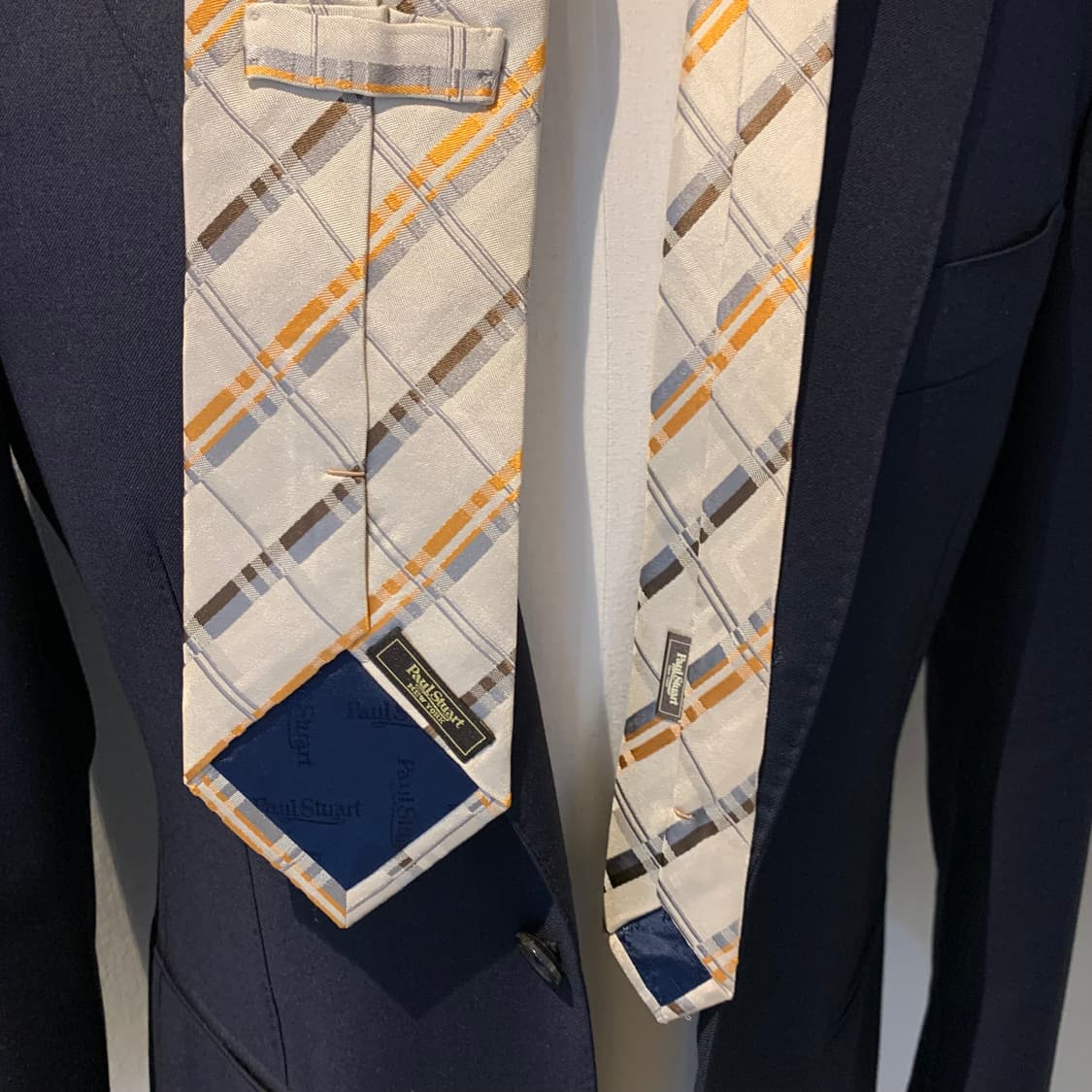 폴스튜어트 명품 체크넥타이 결혼식룩 코디 A+등급 최상급 상품이미지2