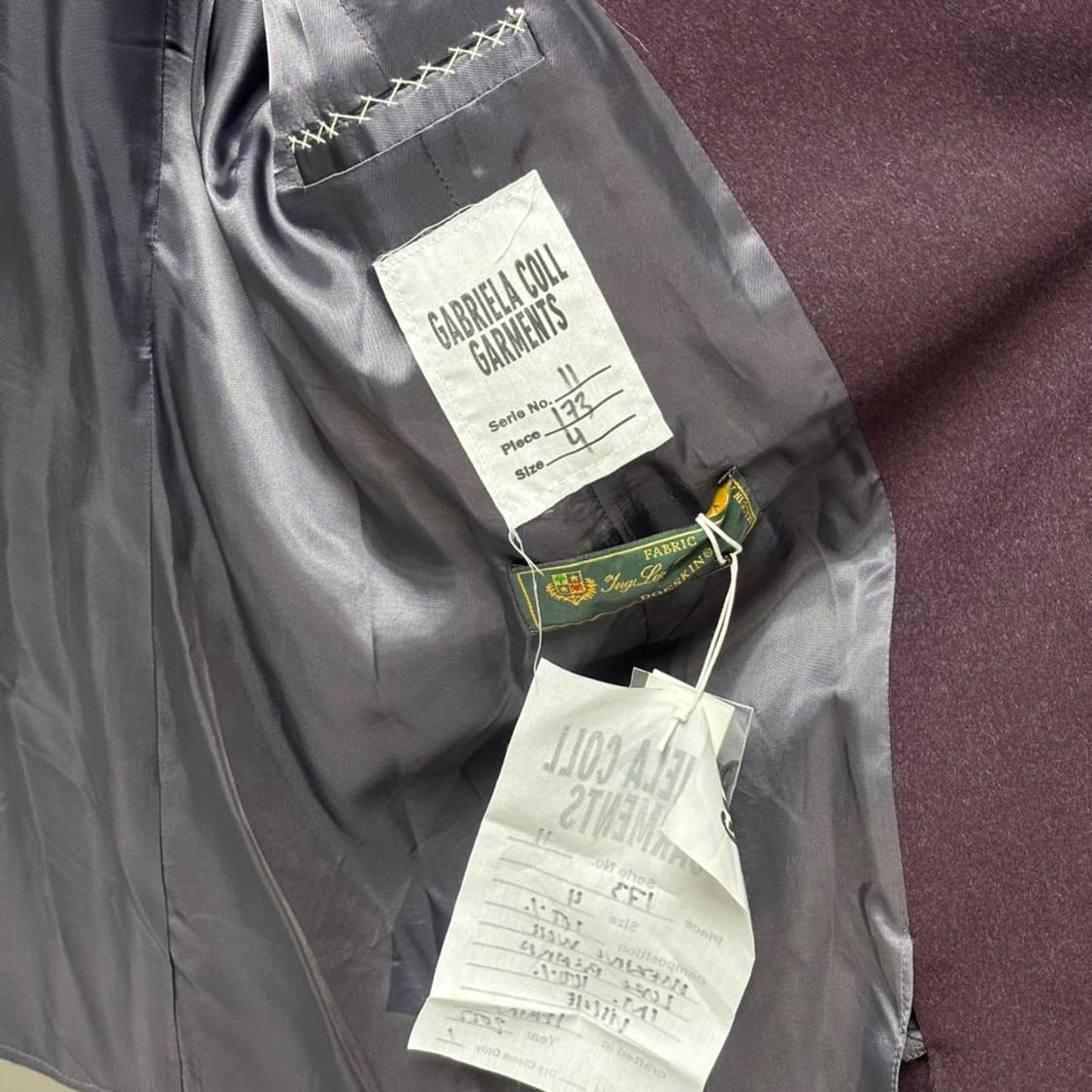 4) 가브리엘라 콜 가먼츠 173 로로피아나 울 자켓 상품이미지7