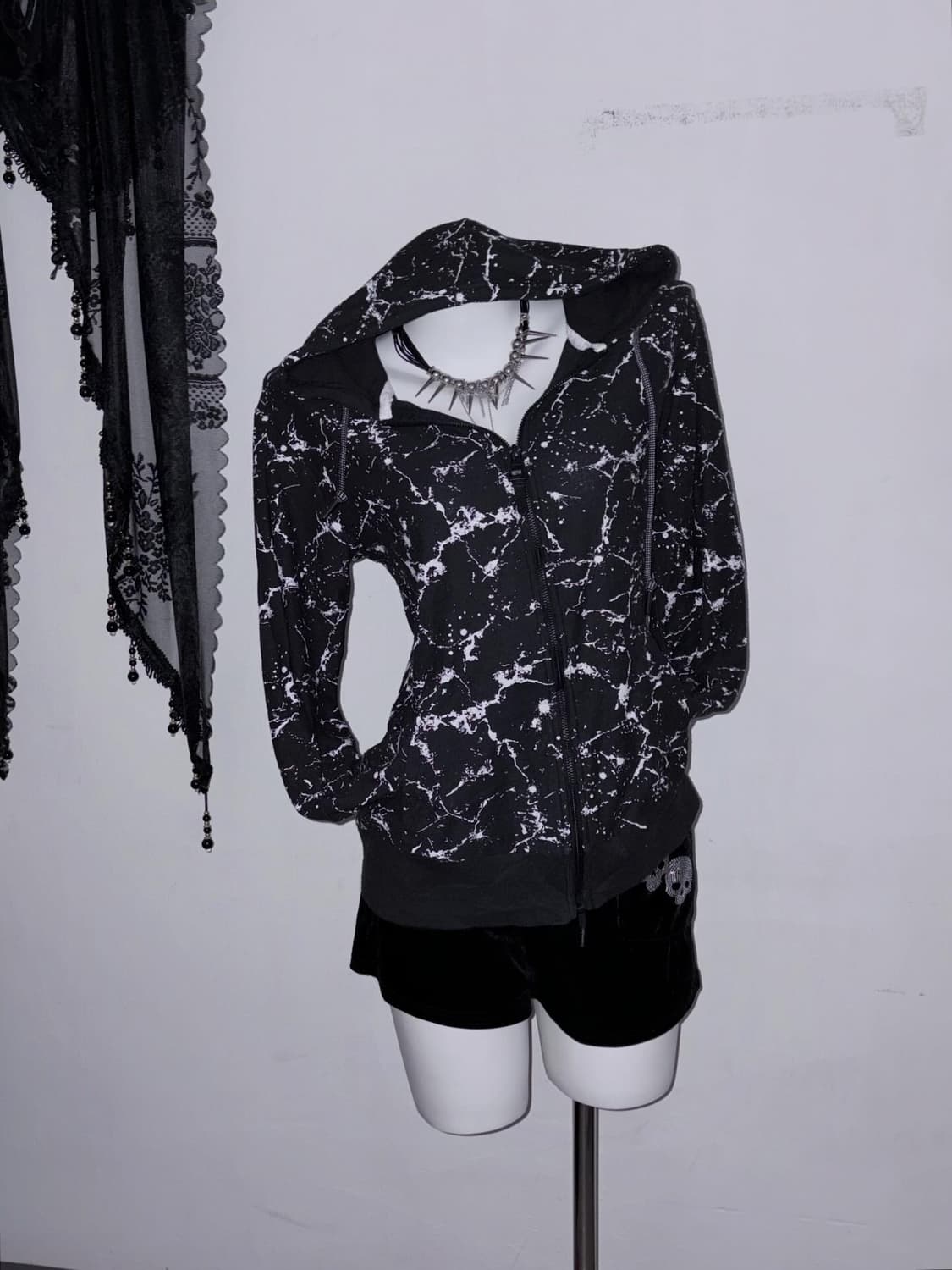 스트릿 후드집업 후집 y2k 00s 힙합 상품이미지3