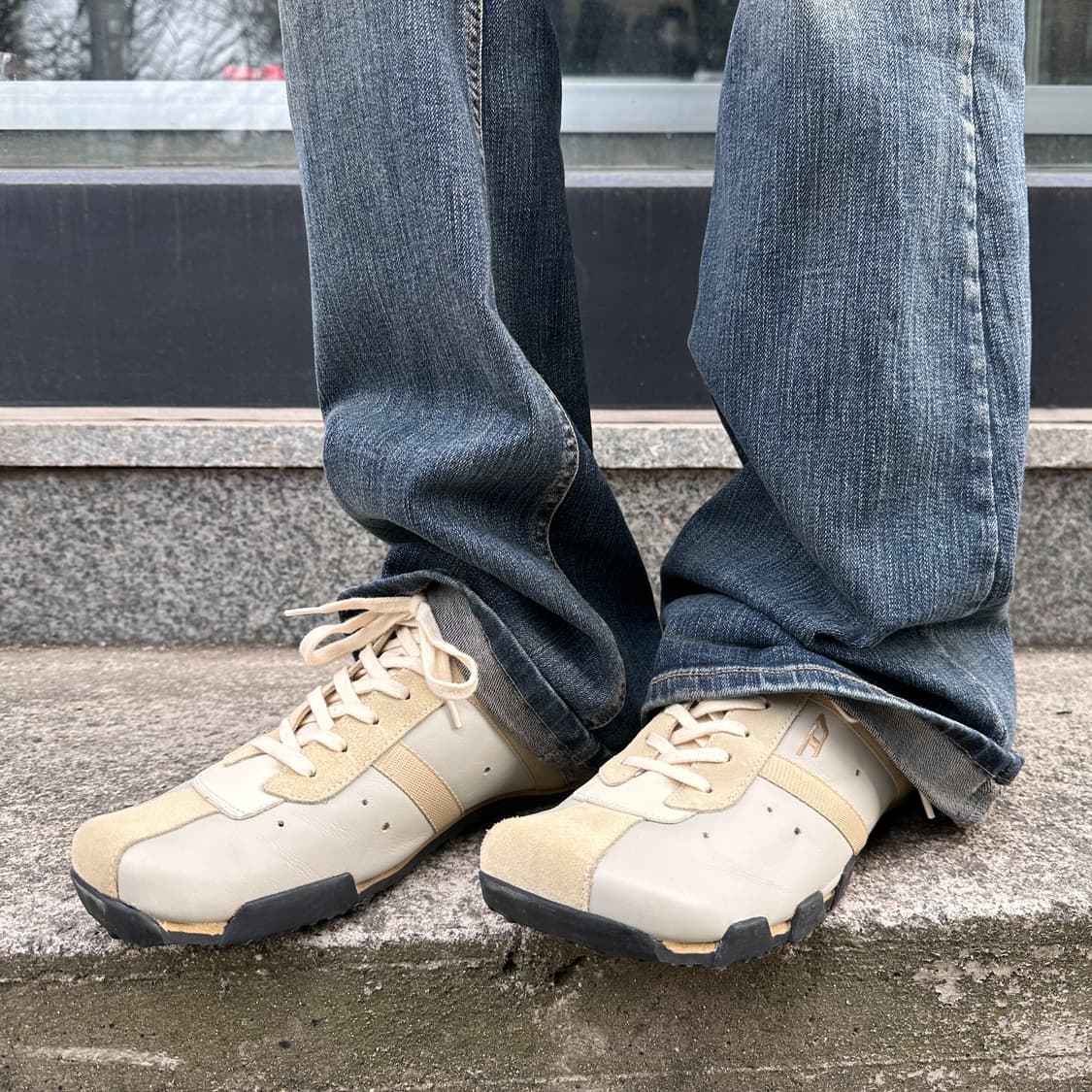 00s 레어 데드스톡 디젤 스퀘어토 스니커즈 풀박스 상품이미지7