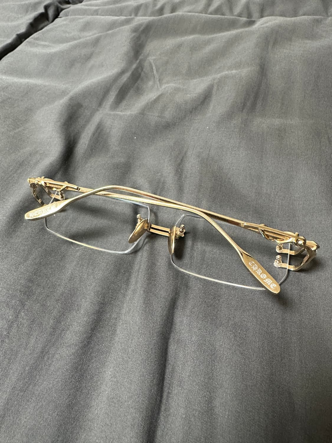 크롬하츠 안경 무테 로디 골드 렌즈 2종 상품이미지5