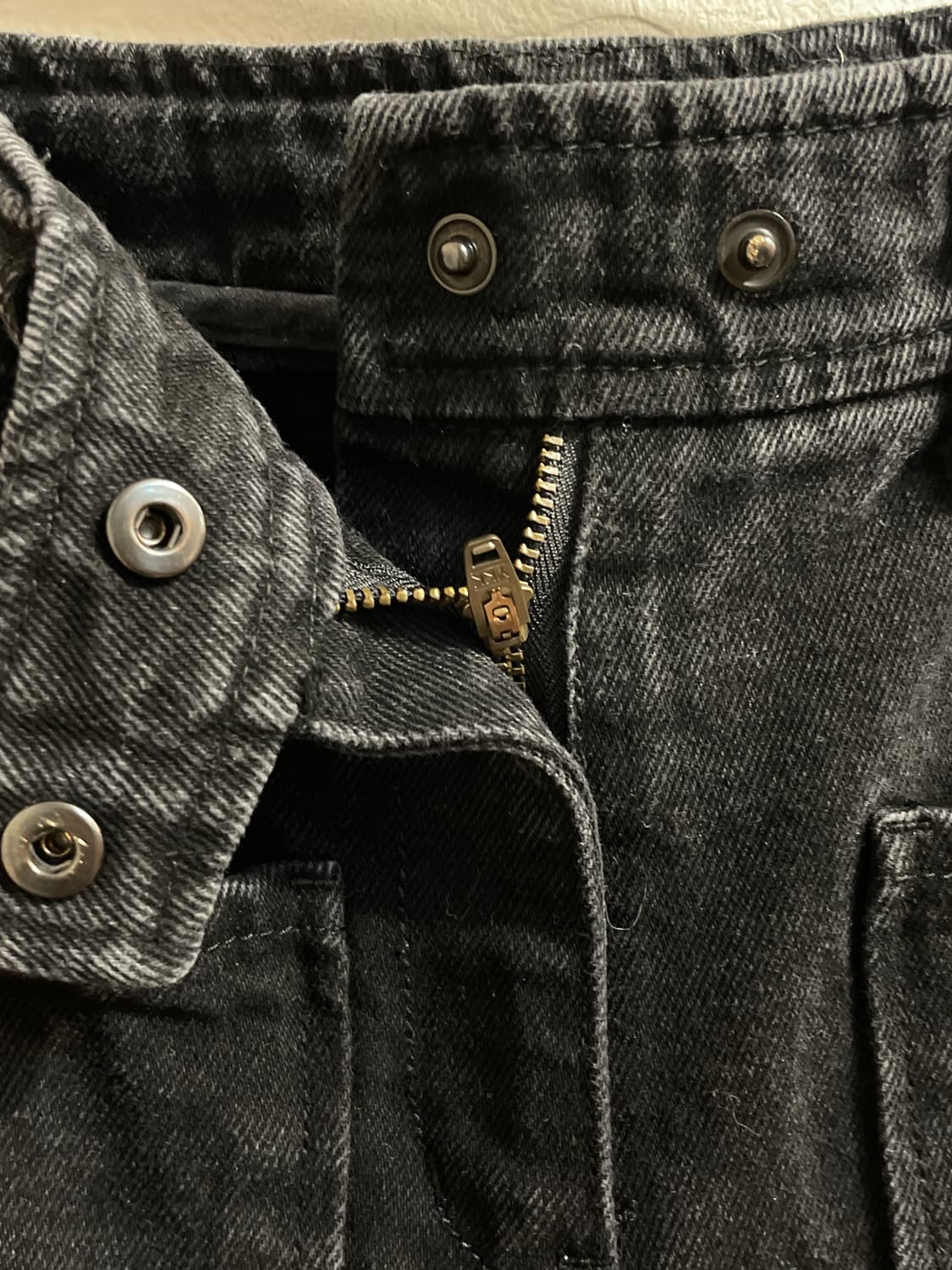 시스템 워싱 코튼 와이드 팬츠 상품이미지4