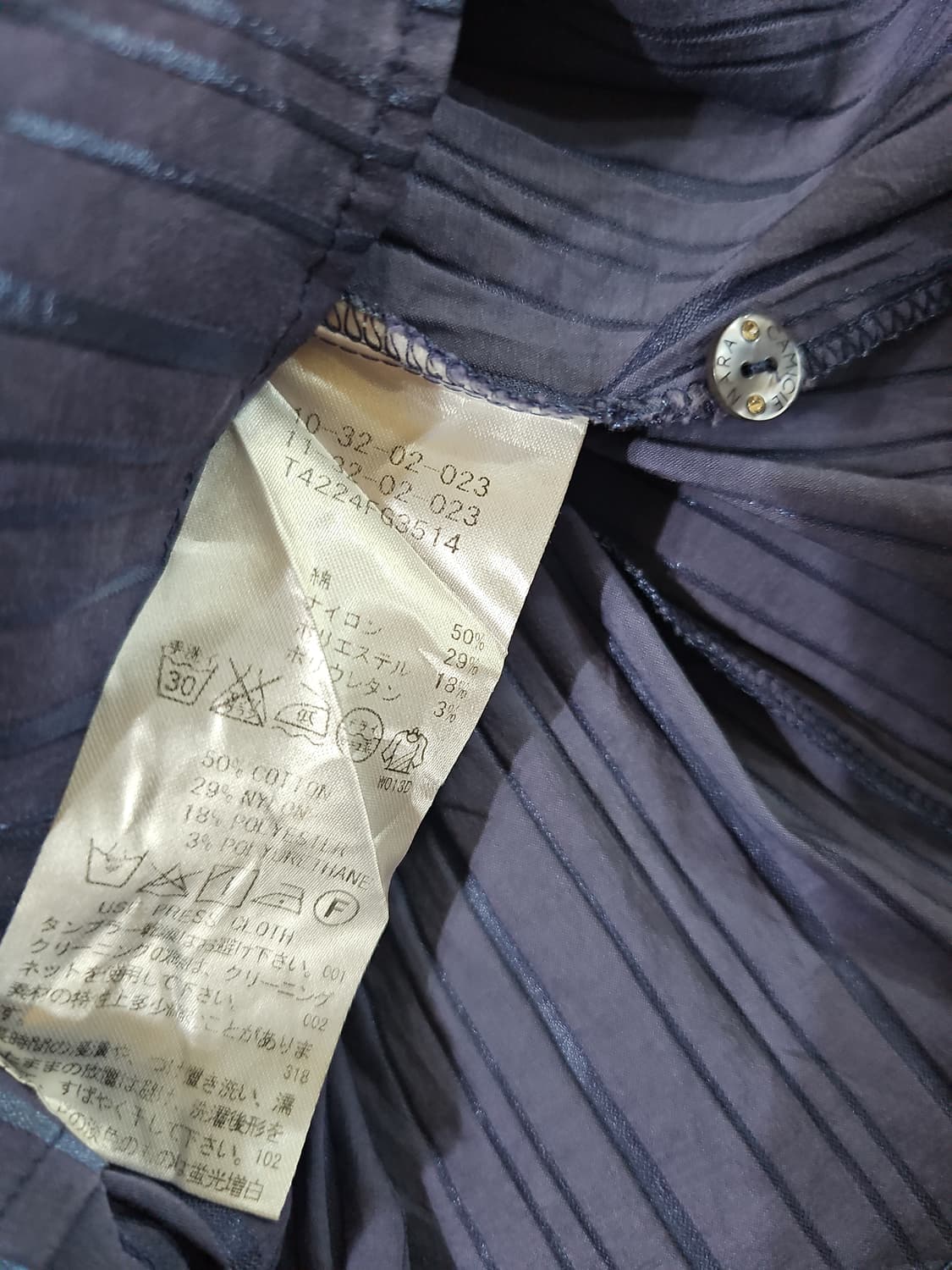 [1] naracamic 나라카미체 스트라이프 셔링 7부 셔츠 상품이미지7