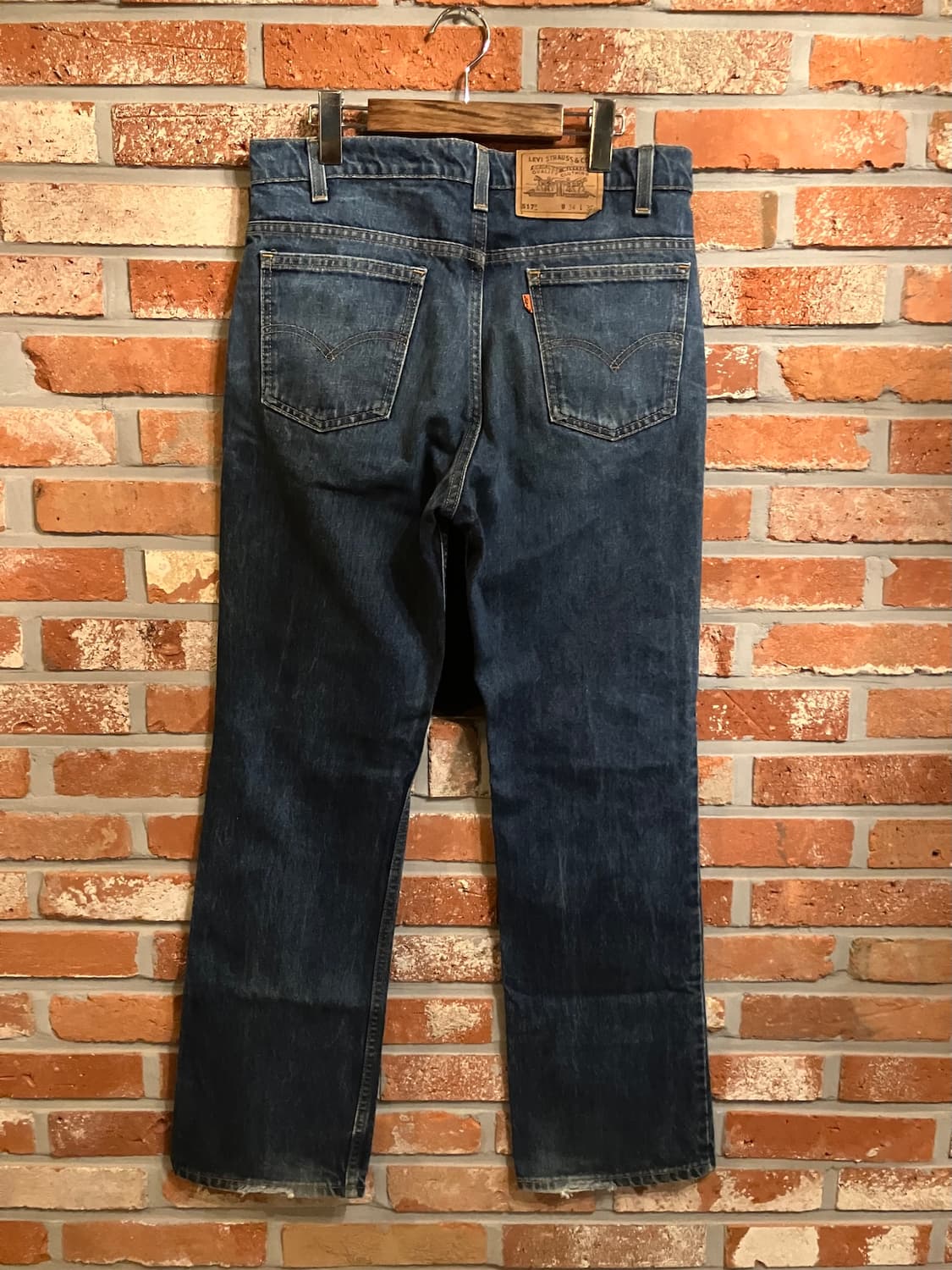 90s USA 빈티지 리바이스 517 오렌지탭 부츠컷 데님 팬츠 상품이미지5