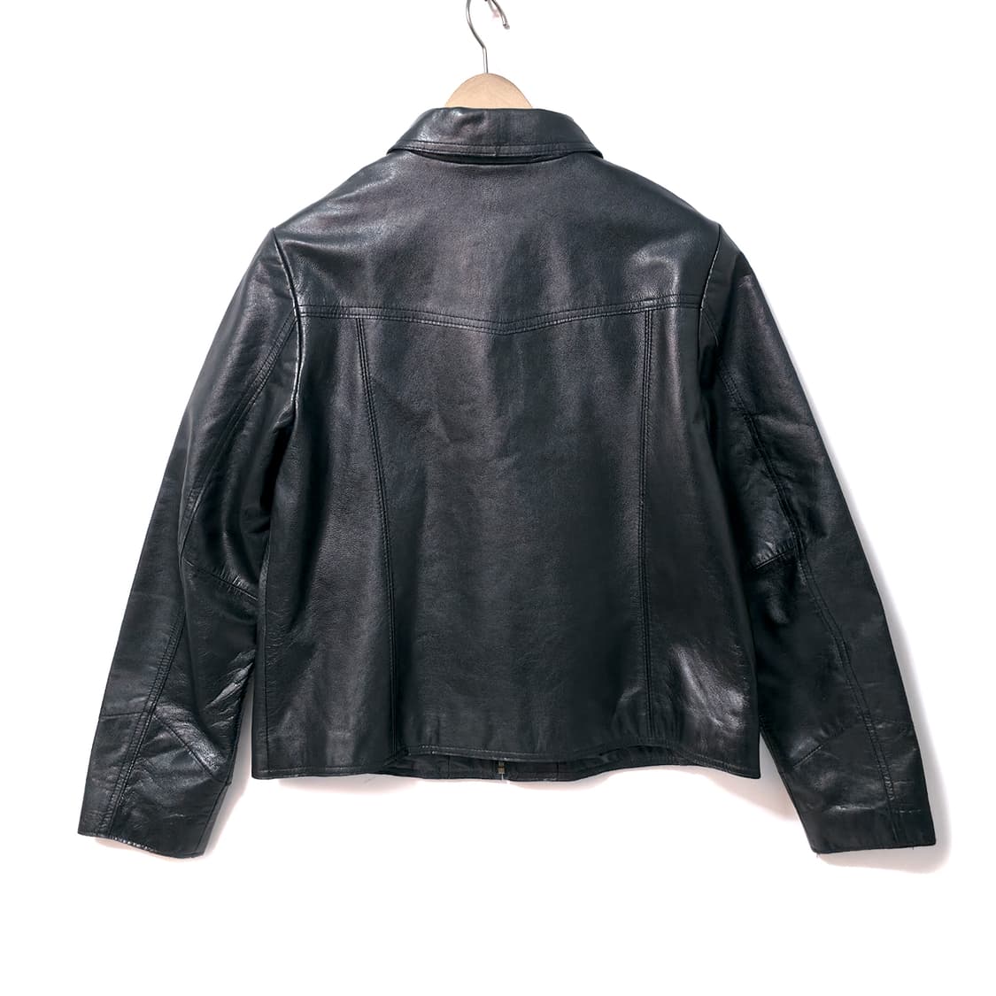 [W/L] 올드 갭 싱글 레더 자켓 블랙 상품이미지2