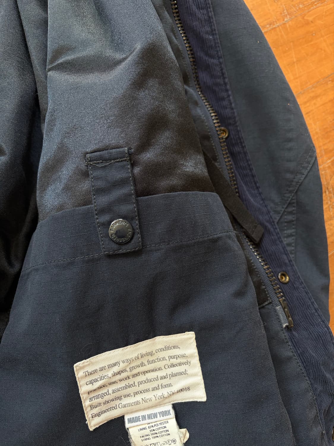 엔지니어드가먼츠 17fw 필드파카 다크네이비 M 상품이미지5