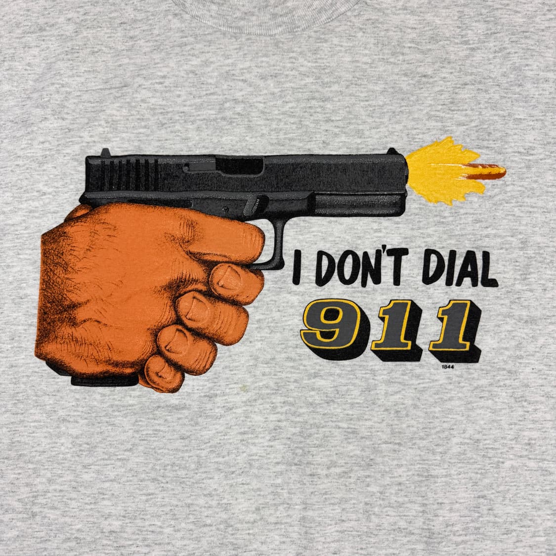 빈티지 90s I DONT DIAL 911 유머 티셔츠 상품이미지3
