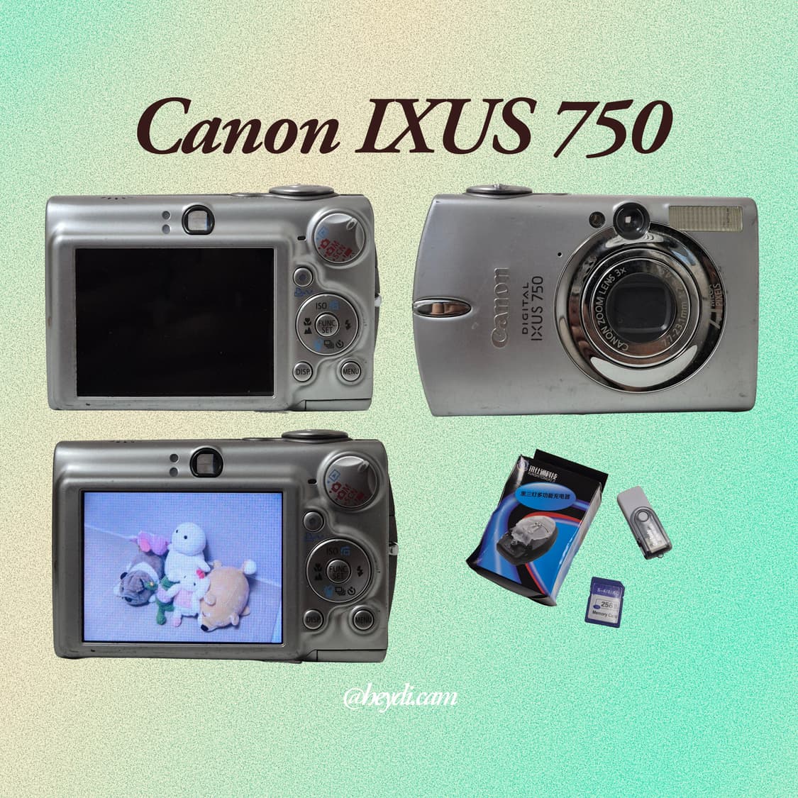 (아일릿 원희) 캐논 ixus750 IXY700 실버 상품이미지2