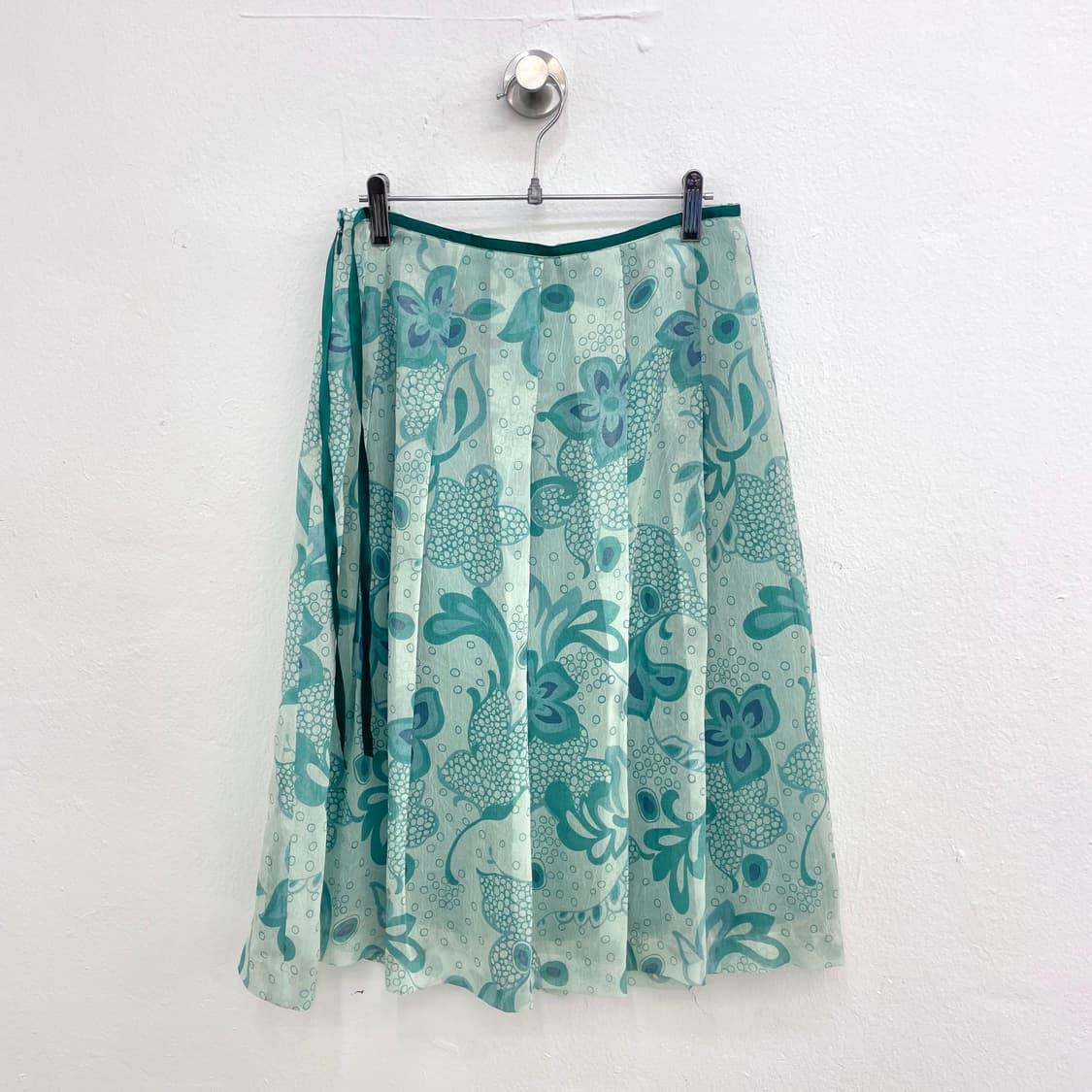 Mint sheer flower skirt 상품이미지2