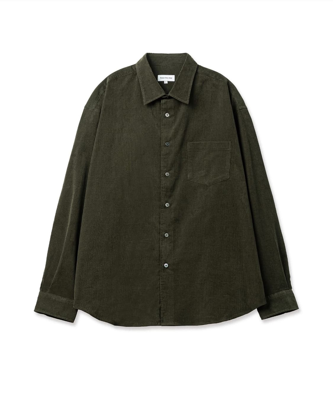 [3회착,3] 스테디에브리웨어 릴렉스드 코듀로이셔츠 다크올리브 상품이미지1