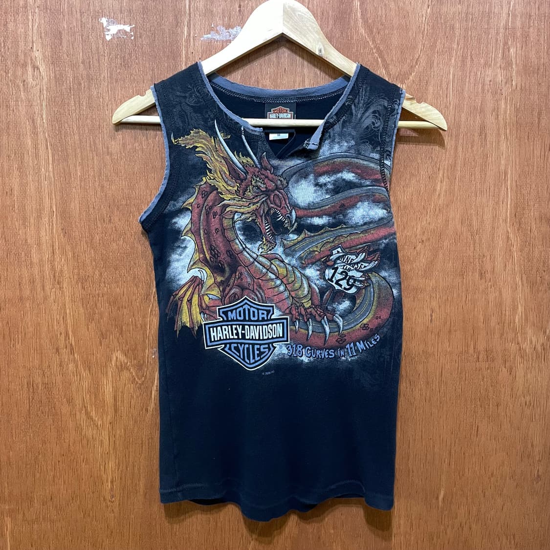(M) Harley Davidson 할리 슬리브리스 made in USA 상품이미지2