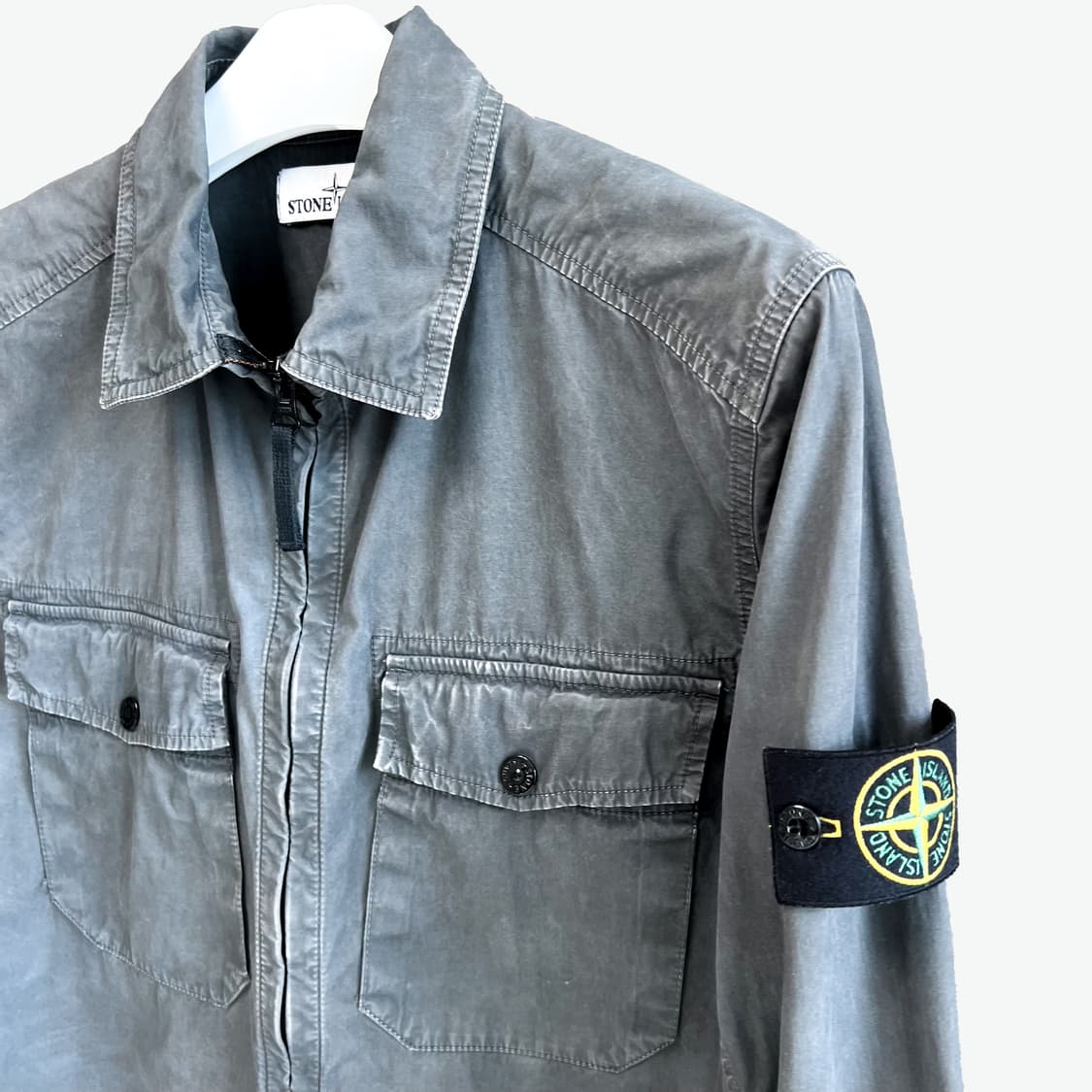 [M/매장판] 스톤아일랜드 올드이펙트 오버셔츠 자켓 상품이미지5