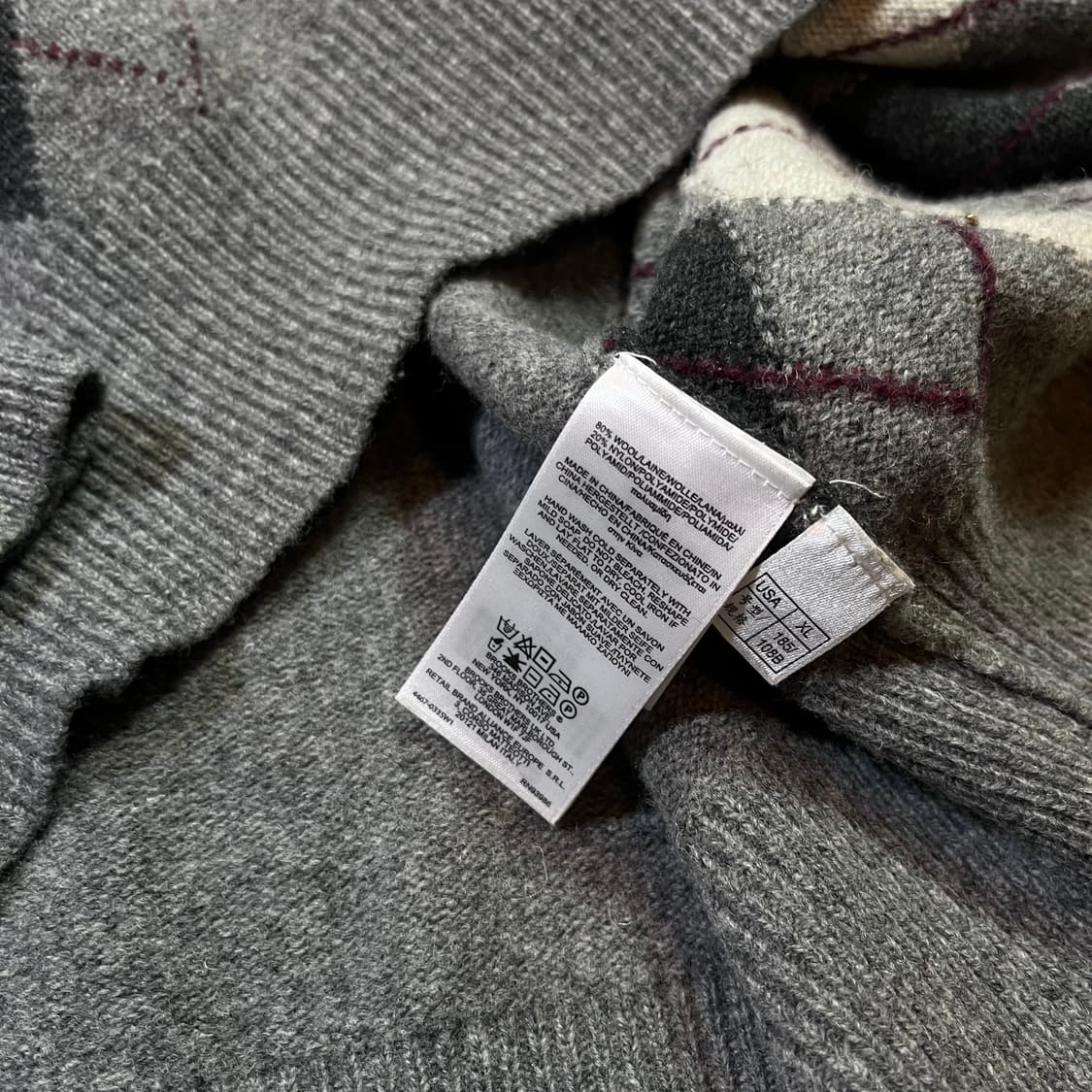 브룩스 브라더스 아가일 울 니트 상품이미지4