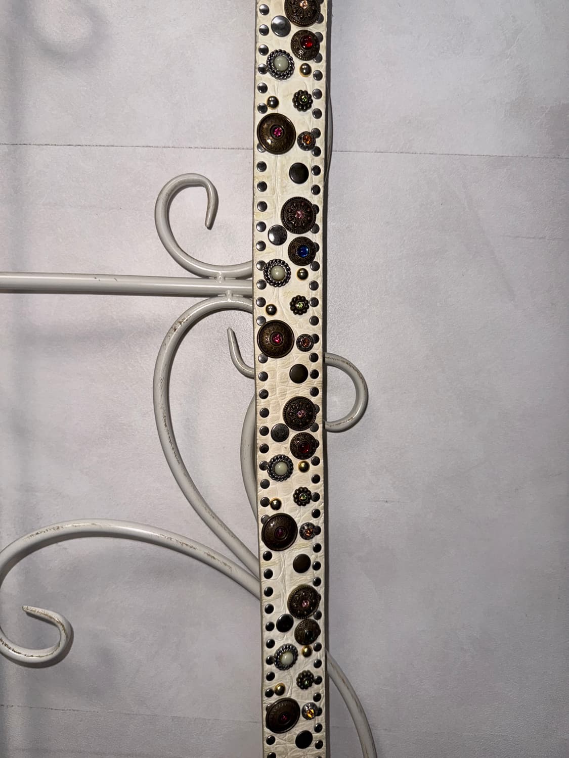 Ivory bold antique stud charm cubic belt 상품이미지6