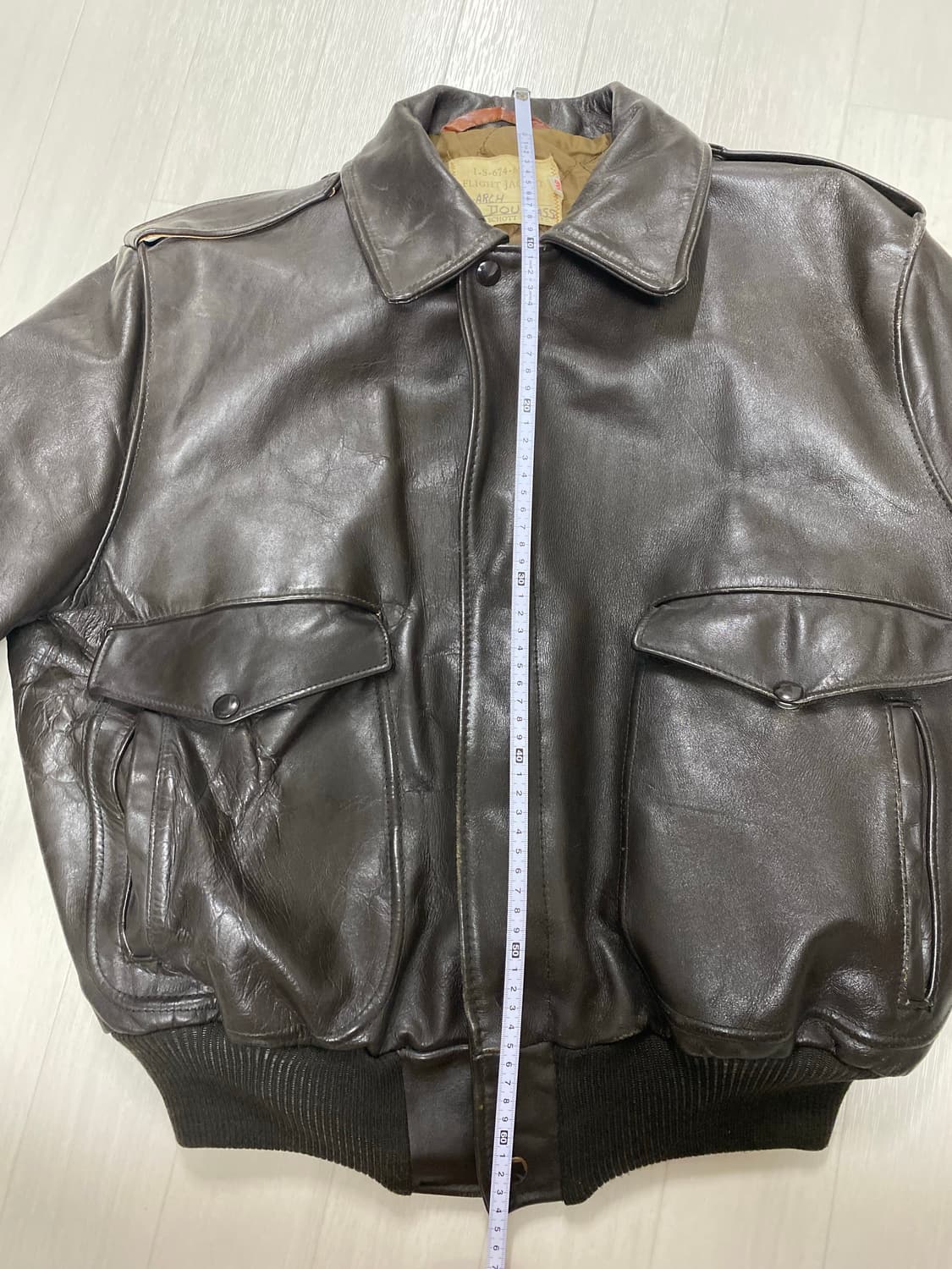 1960s schott 쇼트 A-2 jacket 상품이미지5