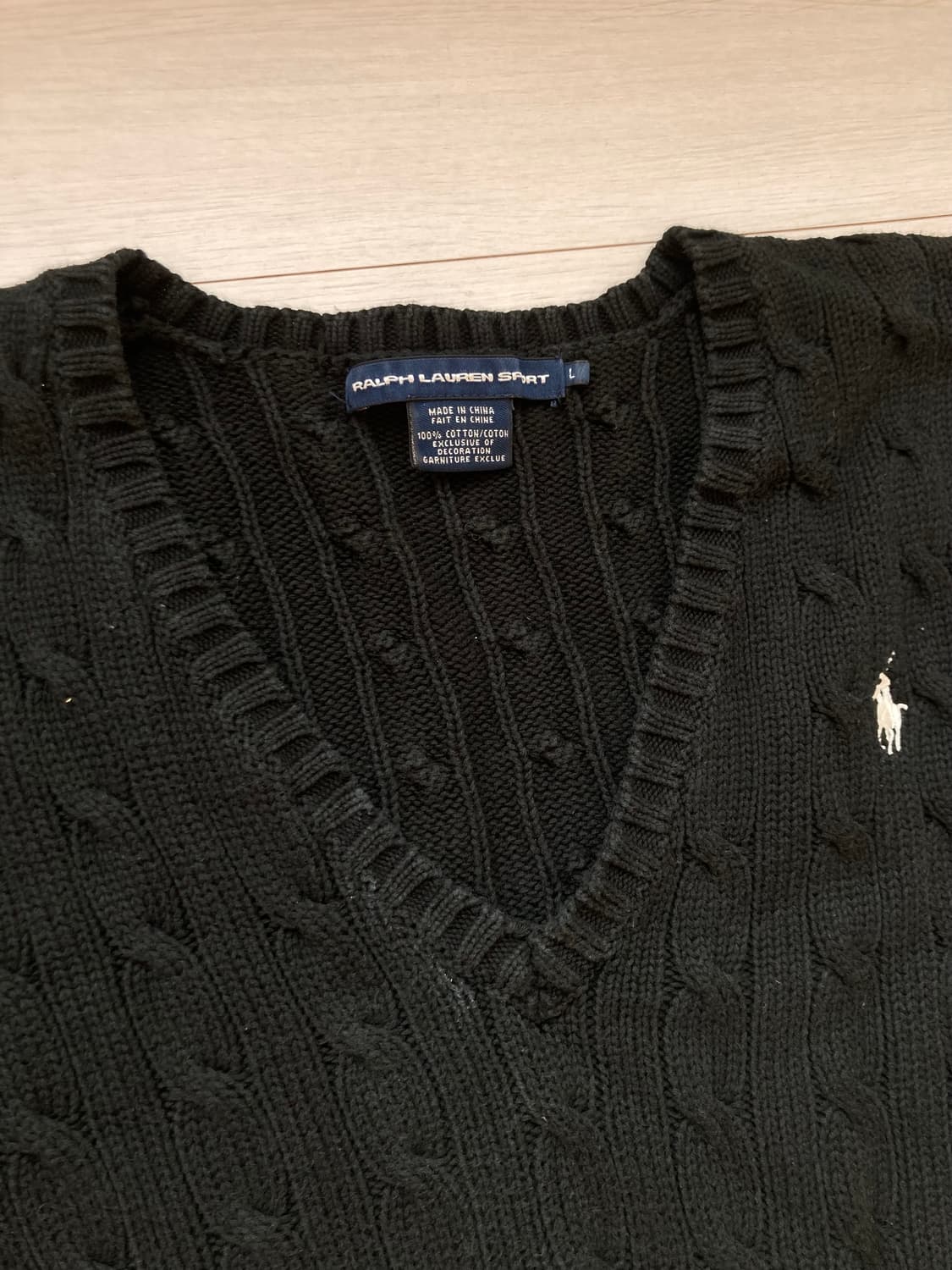 폴로 랄프로렌 니트 블랙L 상품이미지2