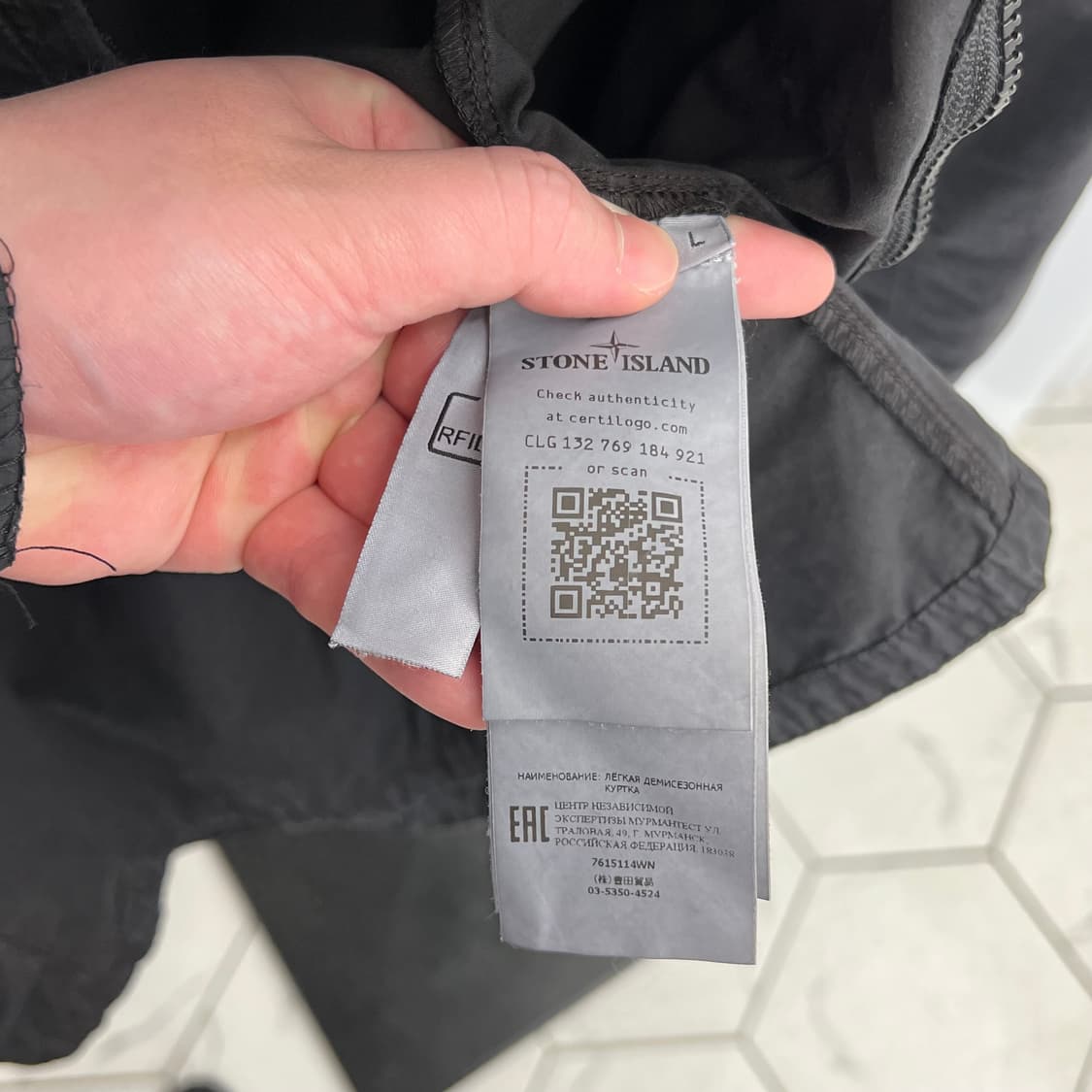 스톤아일랜드 올드이펙트 오버셔츠 블랙 (L) 상품이미지7