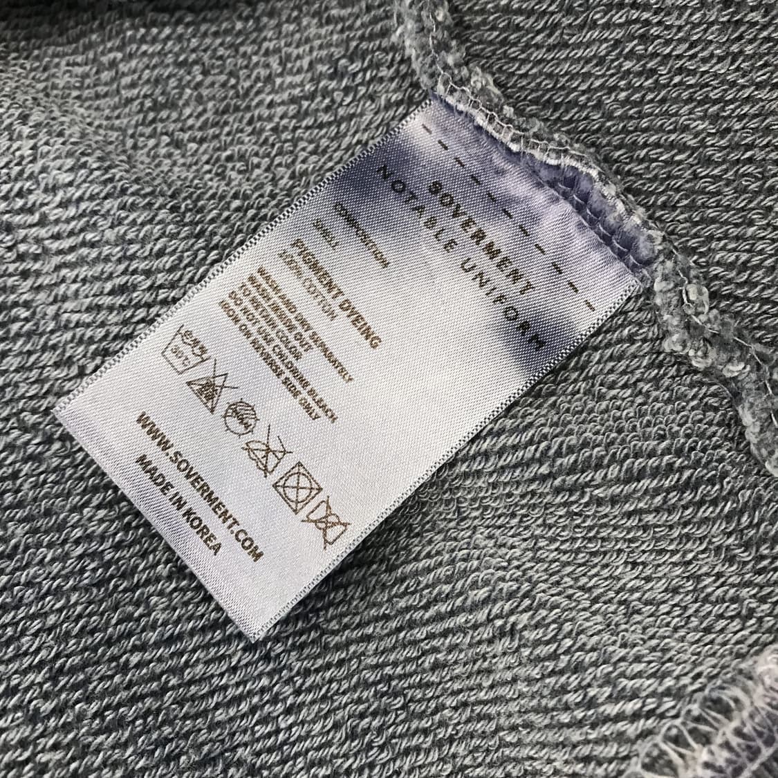 소버먼트 피그먼트 980g 스웻셔츠 스톤네이비 [XL] 상품이미지6