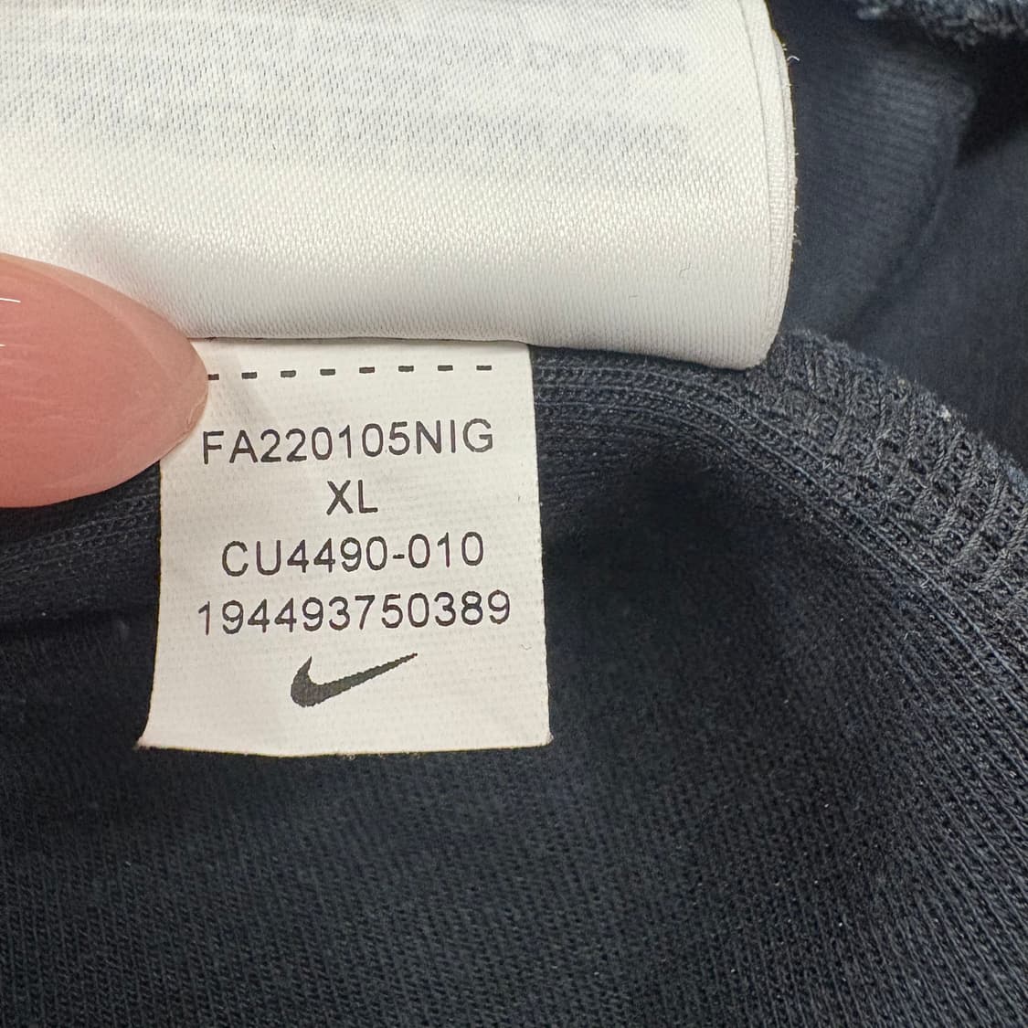 [정품/105,xl] 나이키 테크팩 후드 집업 블랙 b8 상품이미지7