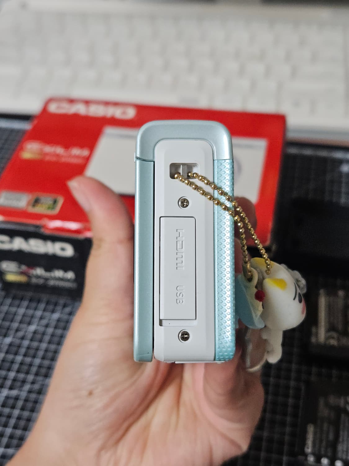 희귀) 카시오 엑슬림 ZR60 민트색 디카 풀박 상품이미지10