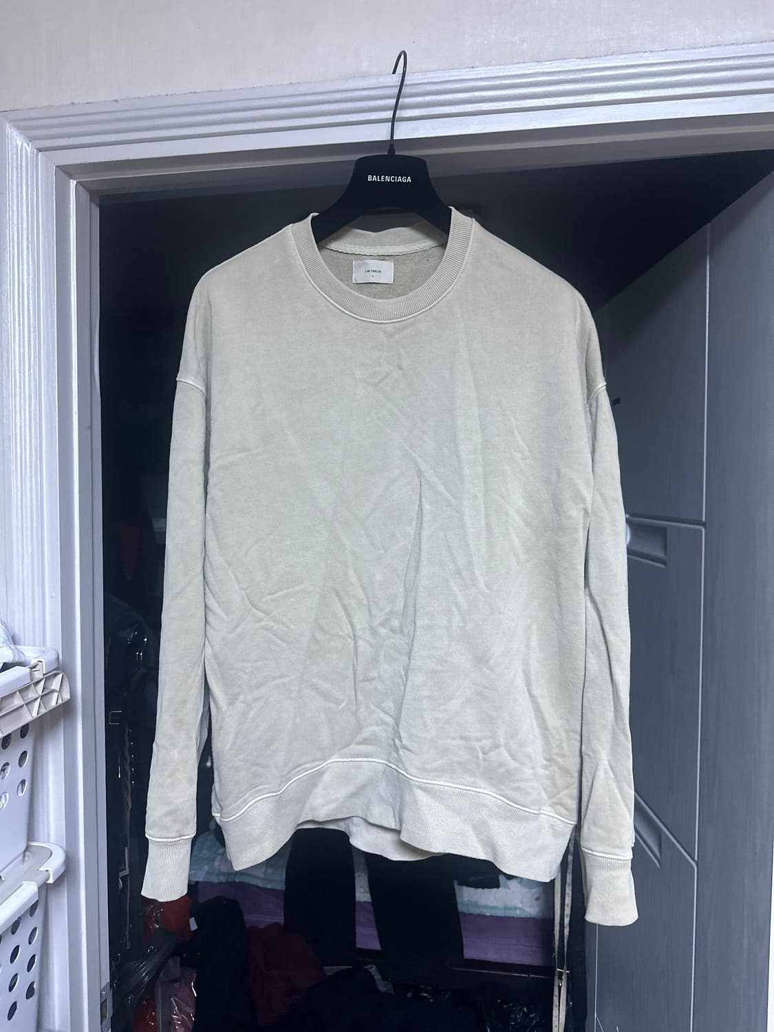 [2] 랩 12 맨투맨 피그먼트 베이지 상품이미지1