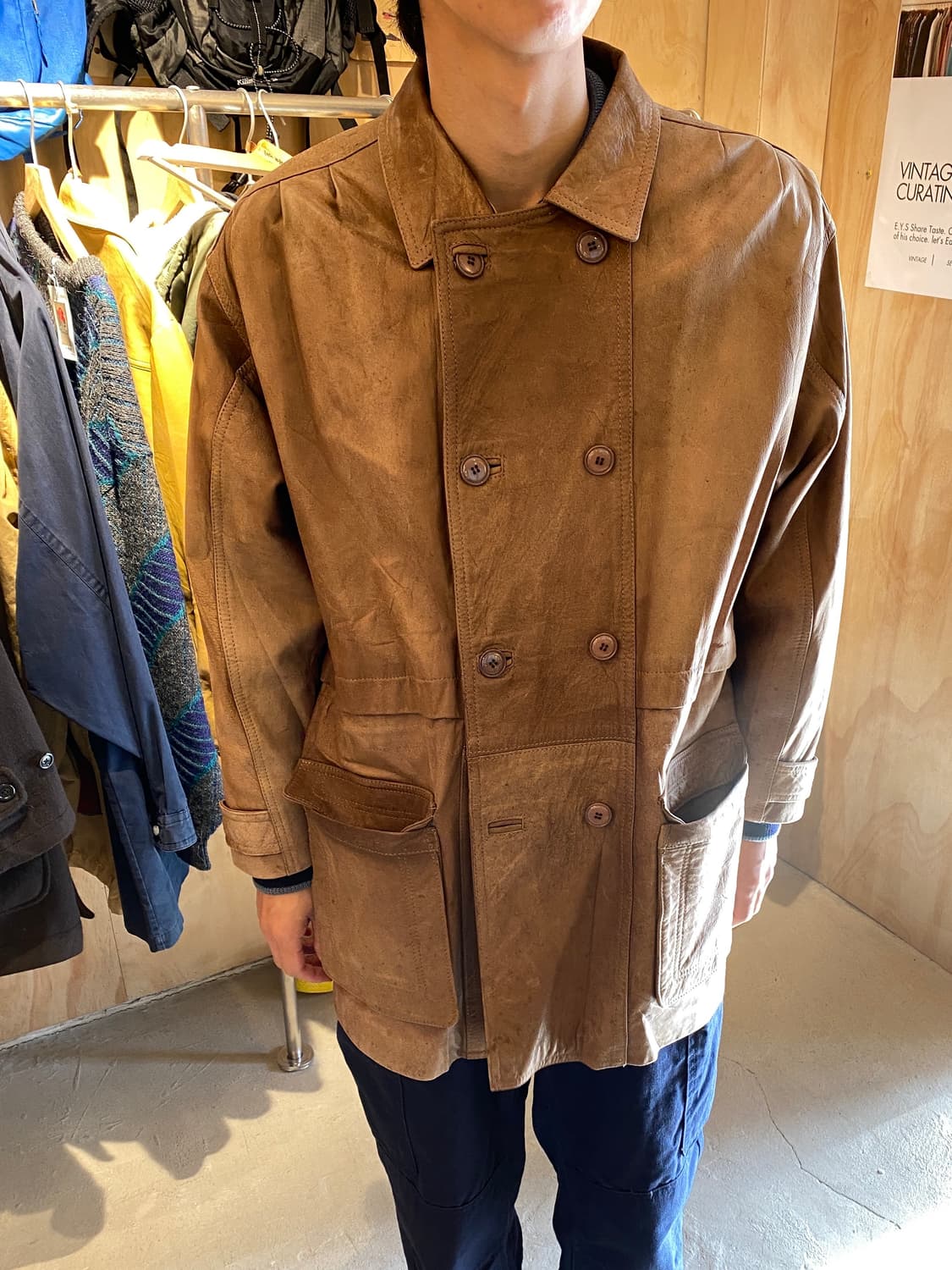 CACCIA 레더 카코트 상품이미지1