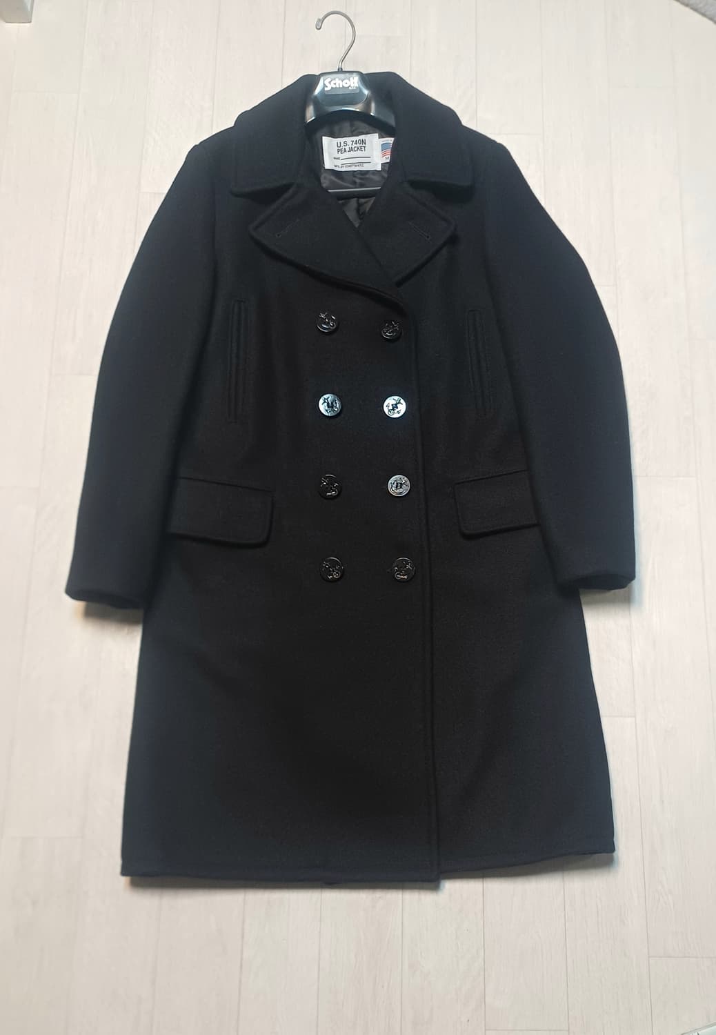 쇼트 714US 미해군 제독 롱 피코트 schott 아메카지워크웨어클래식 상품이미지1