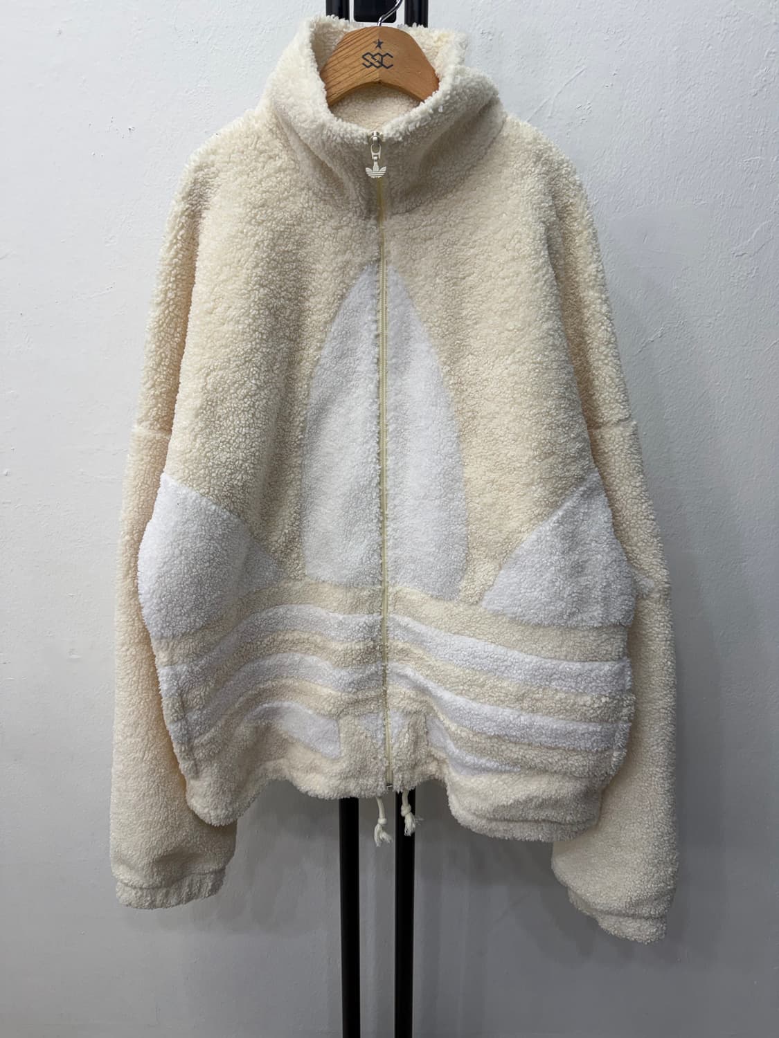 정품) 아디다스 남성 뽀글이 후리스 XXL 상품이미지1