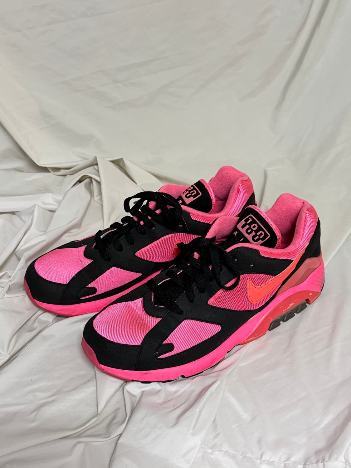 나이키 x 꼼데가르송 옴므 플러스 에어맥스 180 블랙 핑크 상품이미지1