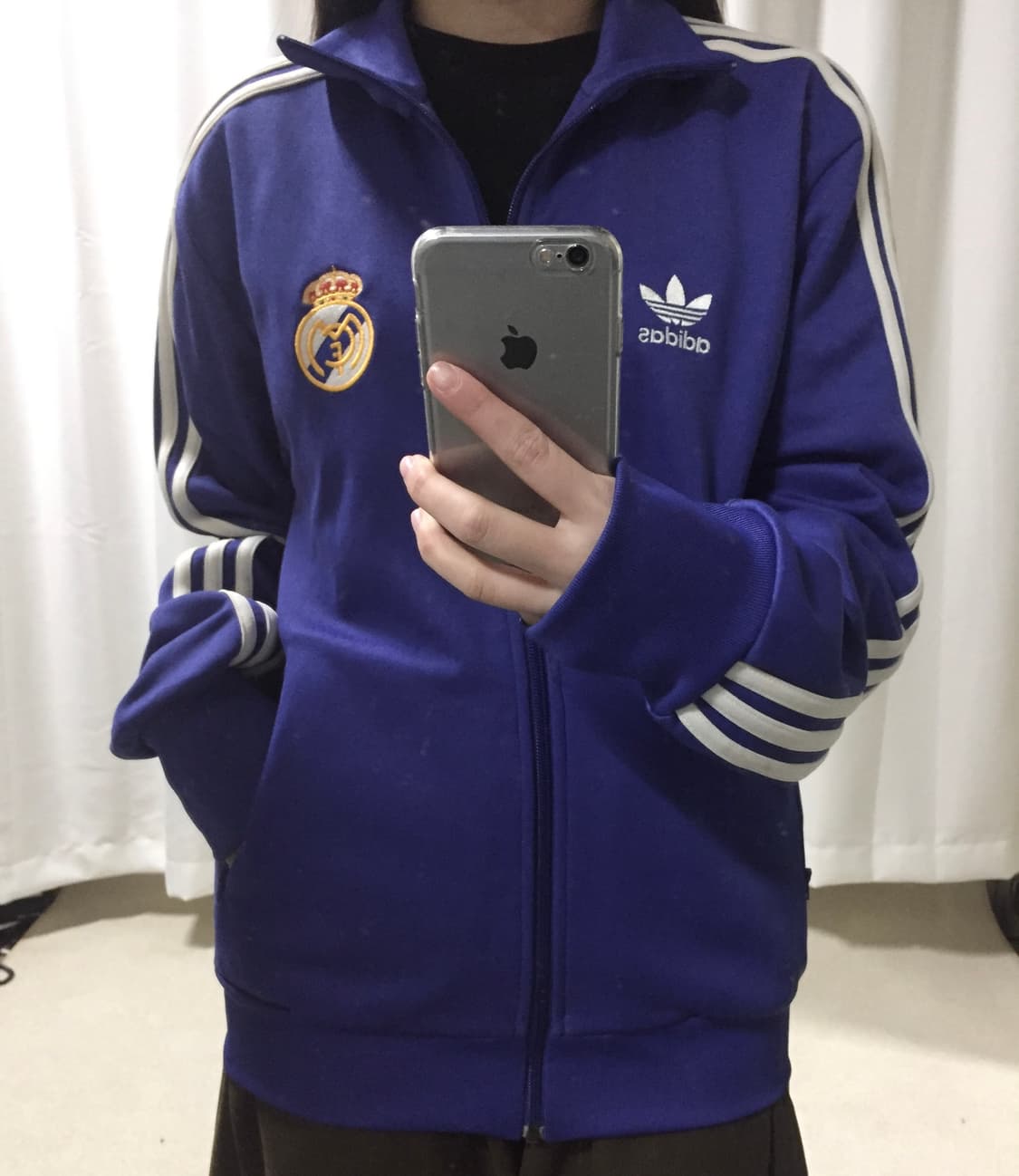 아디다스 오리지널 파이어버드 퍼플 레알 마드리드 져지 트랙탑 상품이미지1