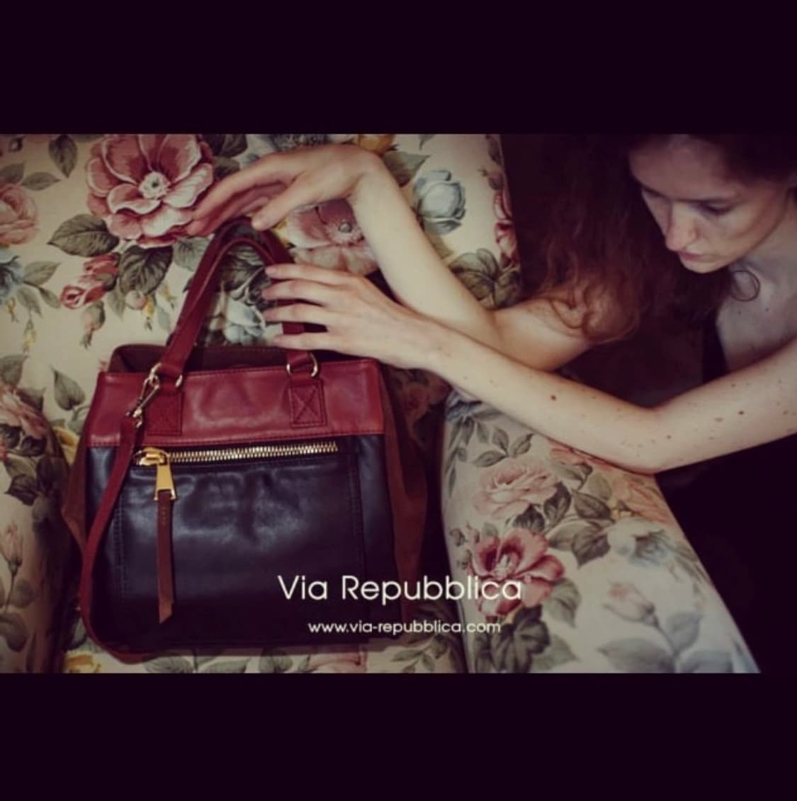 Via Repubblica 멀티컬러 레더백 상품이미지2