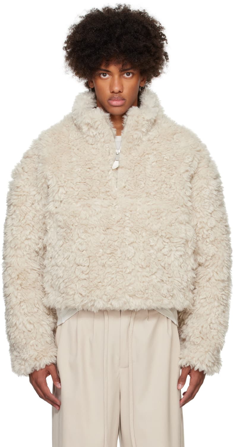 엔타이어 스튜디오 FLUFFY QUARTER ZIP (ELM) M 새상품 상품이미지1