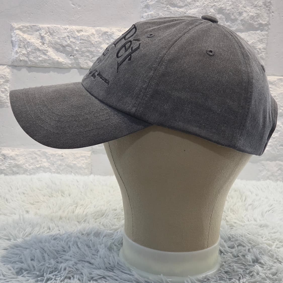 p5-2:피펫(PIPPET) 그레이 자수 볼캡 Free(56-59) 상품이미지2